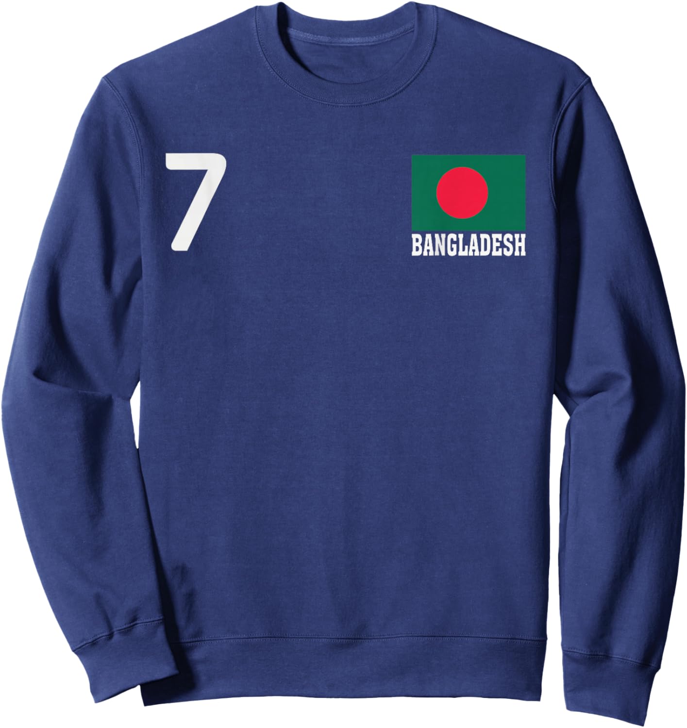 Bangladesh Number National Flag Country Pride Heritage Sweatshirt - Sweatshirt | Navy