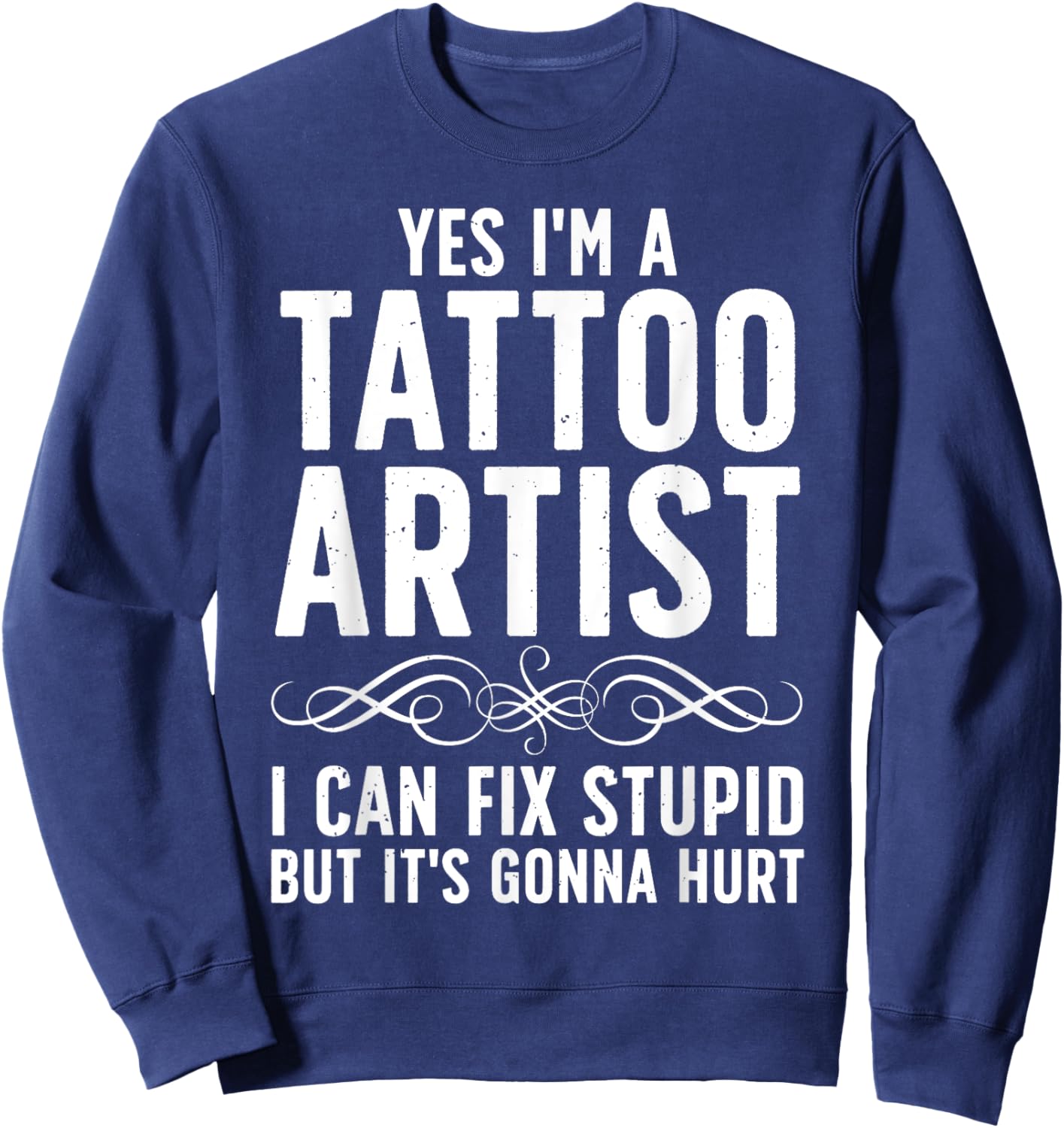 Funny Tattoo Artist Art Women Tattooer Tattoo Artist Sweatshirt - Sweatshirt | Navy