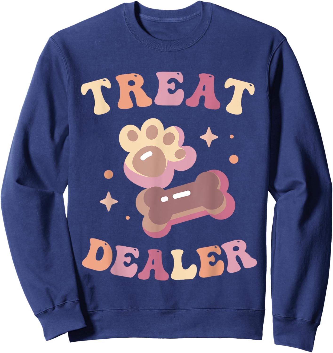 Dog Treat Dealer Funny Dog Training Dog Sitter Boys Girls Sweatshirt - Sweatshirt | Navy
