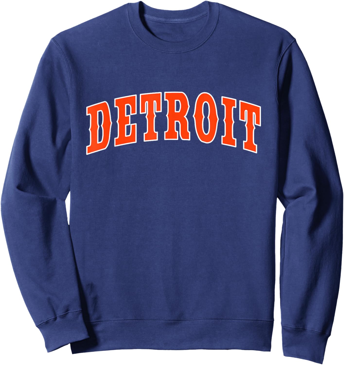 DETROIT - Throwback Design - Classic Sweatshirt - Sweatshirt | Navy