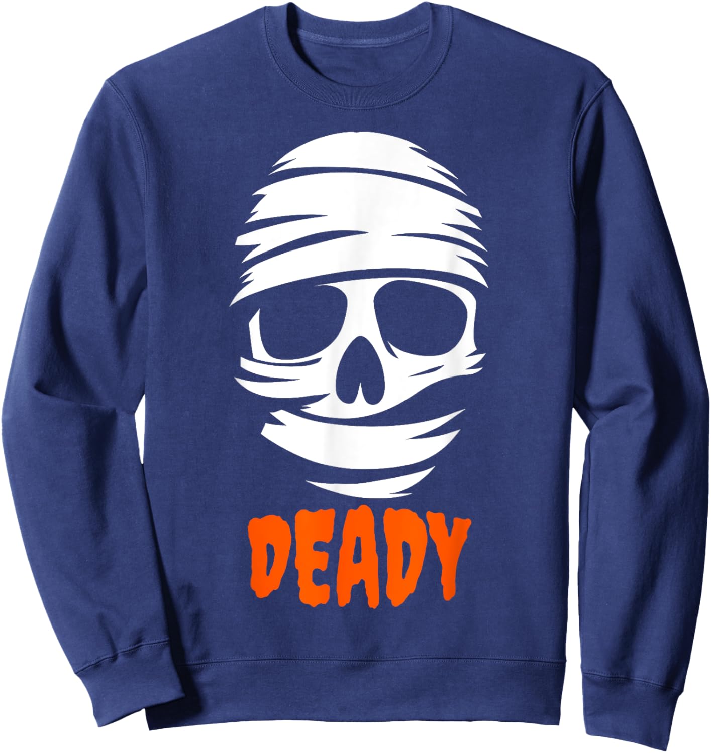 Deady Mummy Couples Halloween Costume For Dad Father Sweatshirt - Sweatshirt | Navy