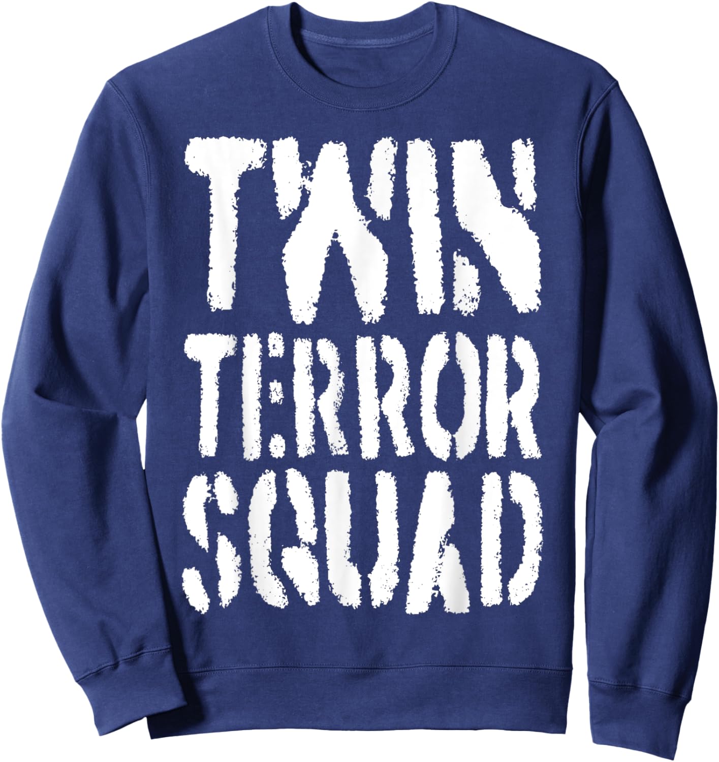Funny Twin Terror Squad Sweatshirt - Sweatshirt | Navy