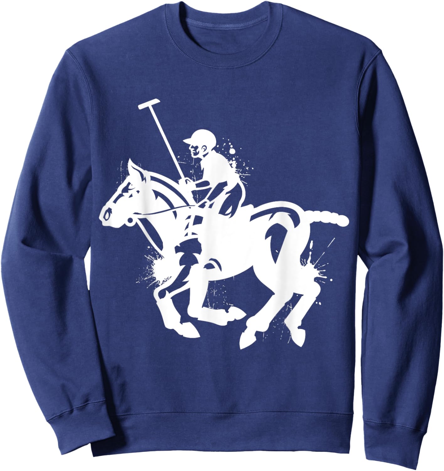 Polo Player Horse Sport Ride Riding Equestrian Sport Love Sweatshirt - Sweatshirt | Navy