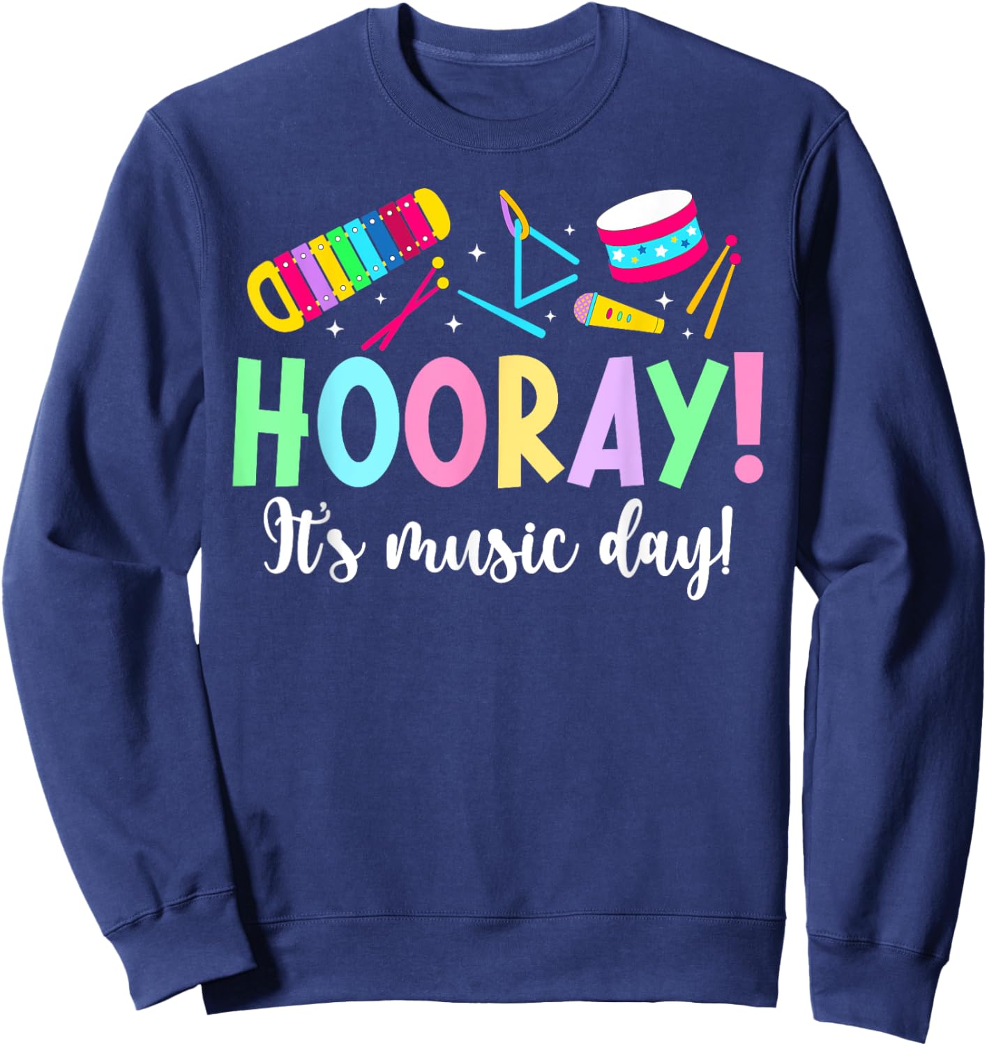 It's Music Day Music Teacher Music Teaching Sweatshirt - Sweatshirt | Navy