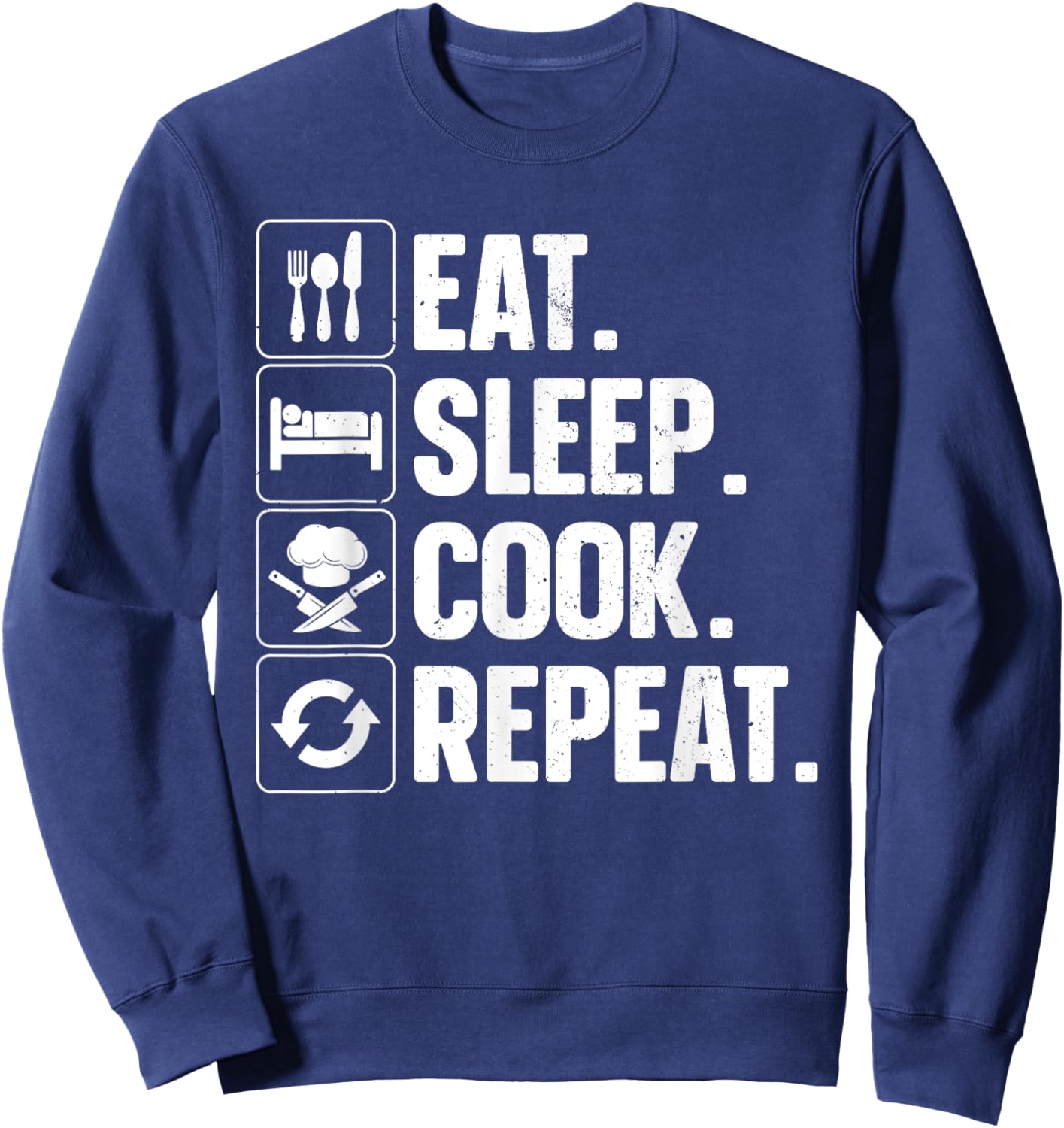 Funny Chef Design Women Cooking Culinary Cook Chef Sweatshirt - Sweatshirt | Navy