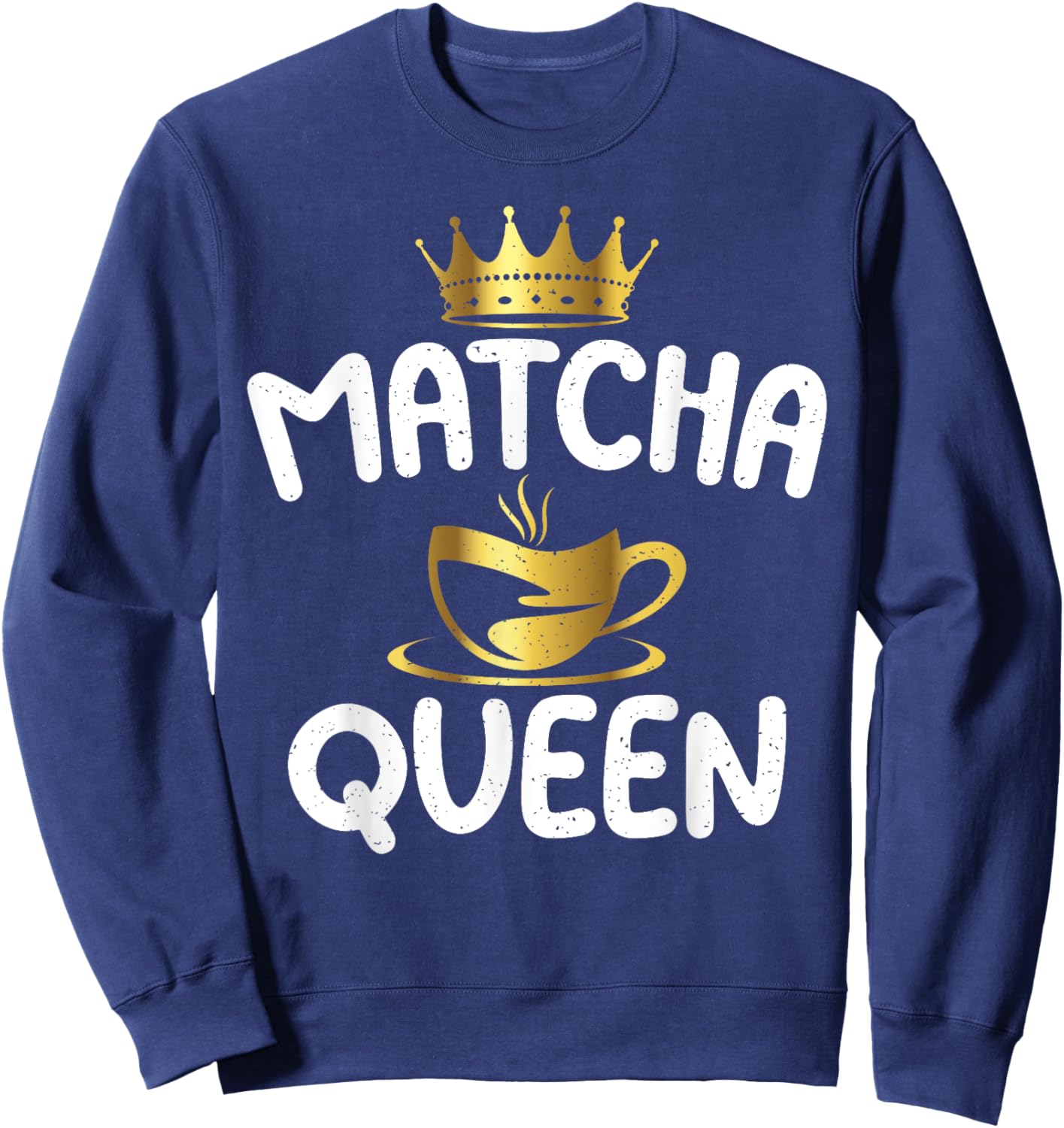 Matcha Queen Matcha Sweatshirt - Sweatshirt | Navy