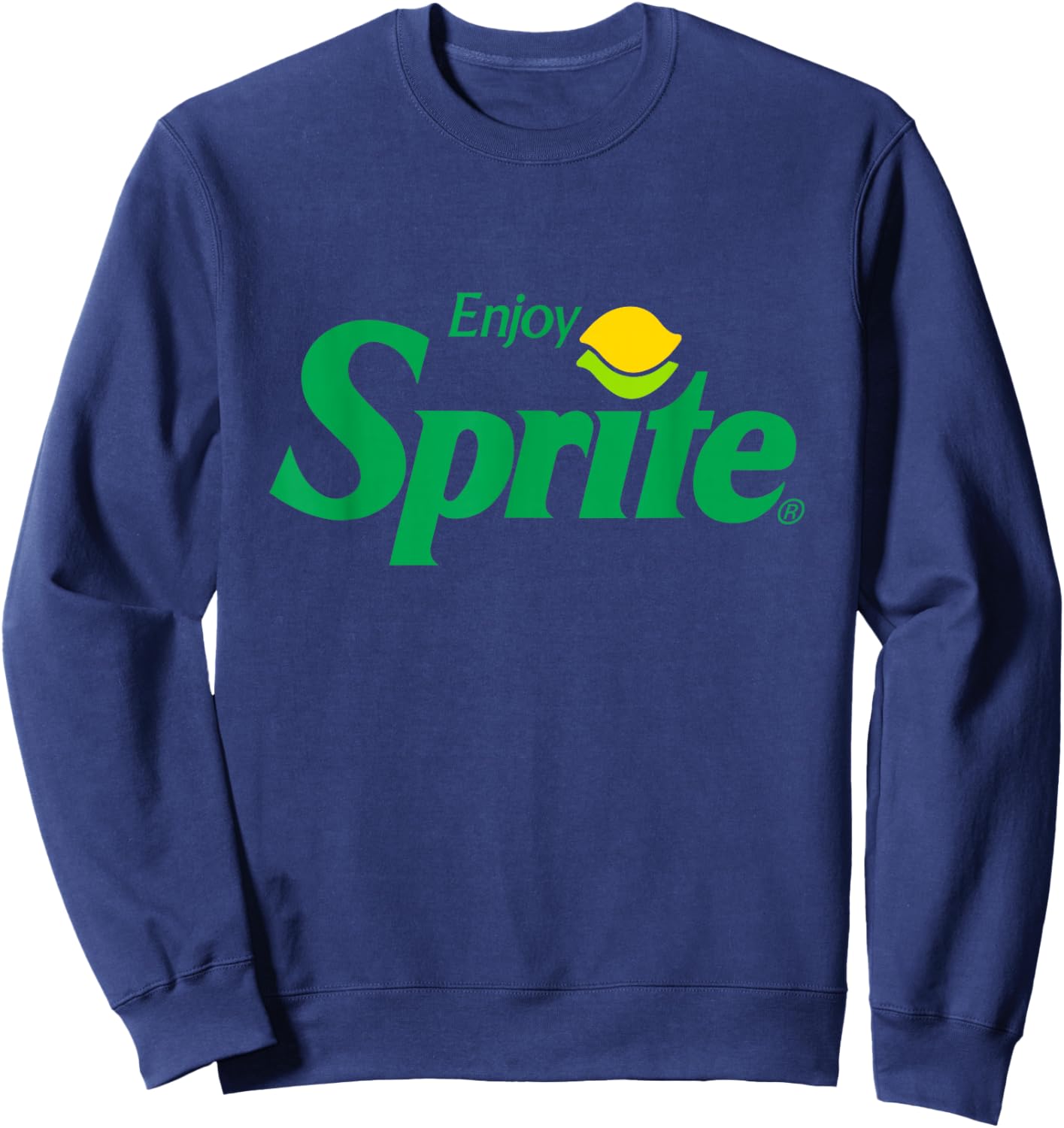 Enjoy Sprite 90s Lemon Logo Sweatshirt - Sweatshirt | Navy