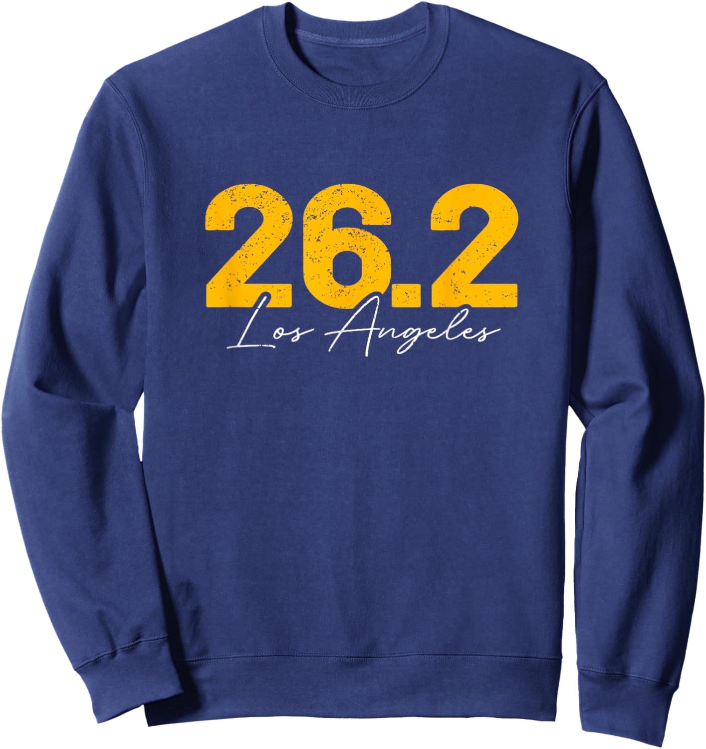 Los Angeles LA Running 26.2 Marathon Runner Sweatshirt - Sweatshirt | Navy