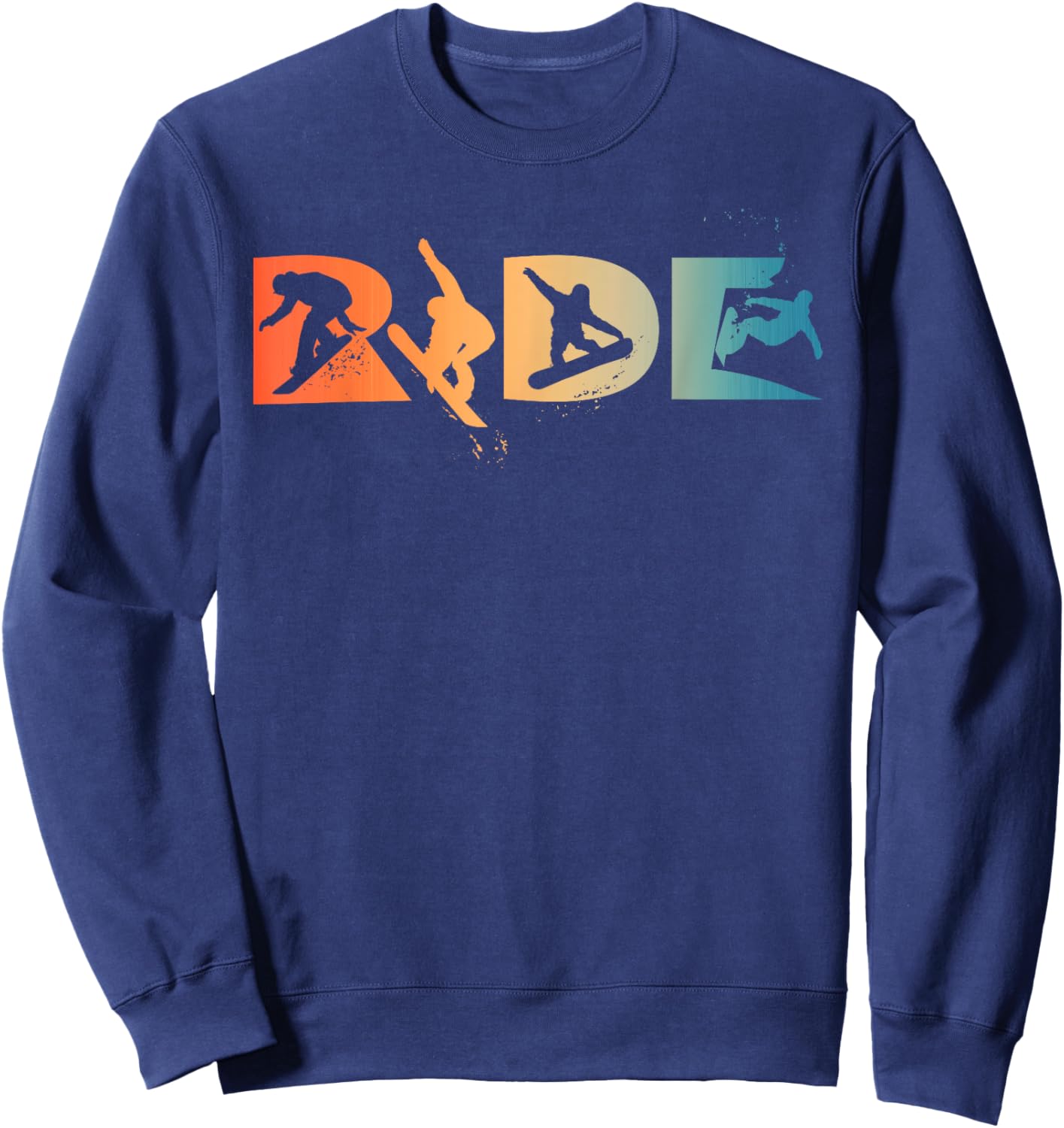RIDE Snowboarding Funny Snowboard Snowboarder Gift Men Boys Sweatshirt - Sweatshirt | Navy