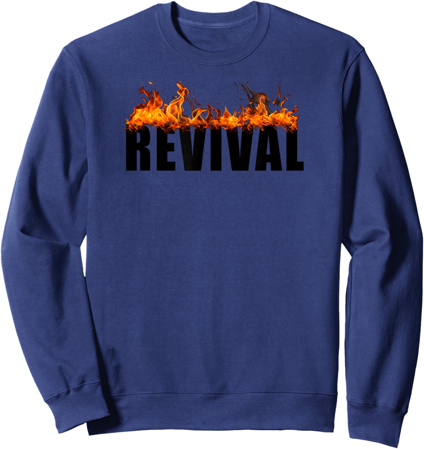 Christian Faith Revival – Born-Again Believer Graphic Sweatshirt - Sweatshirt | Navy
