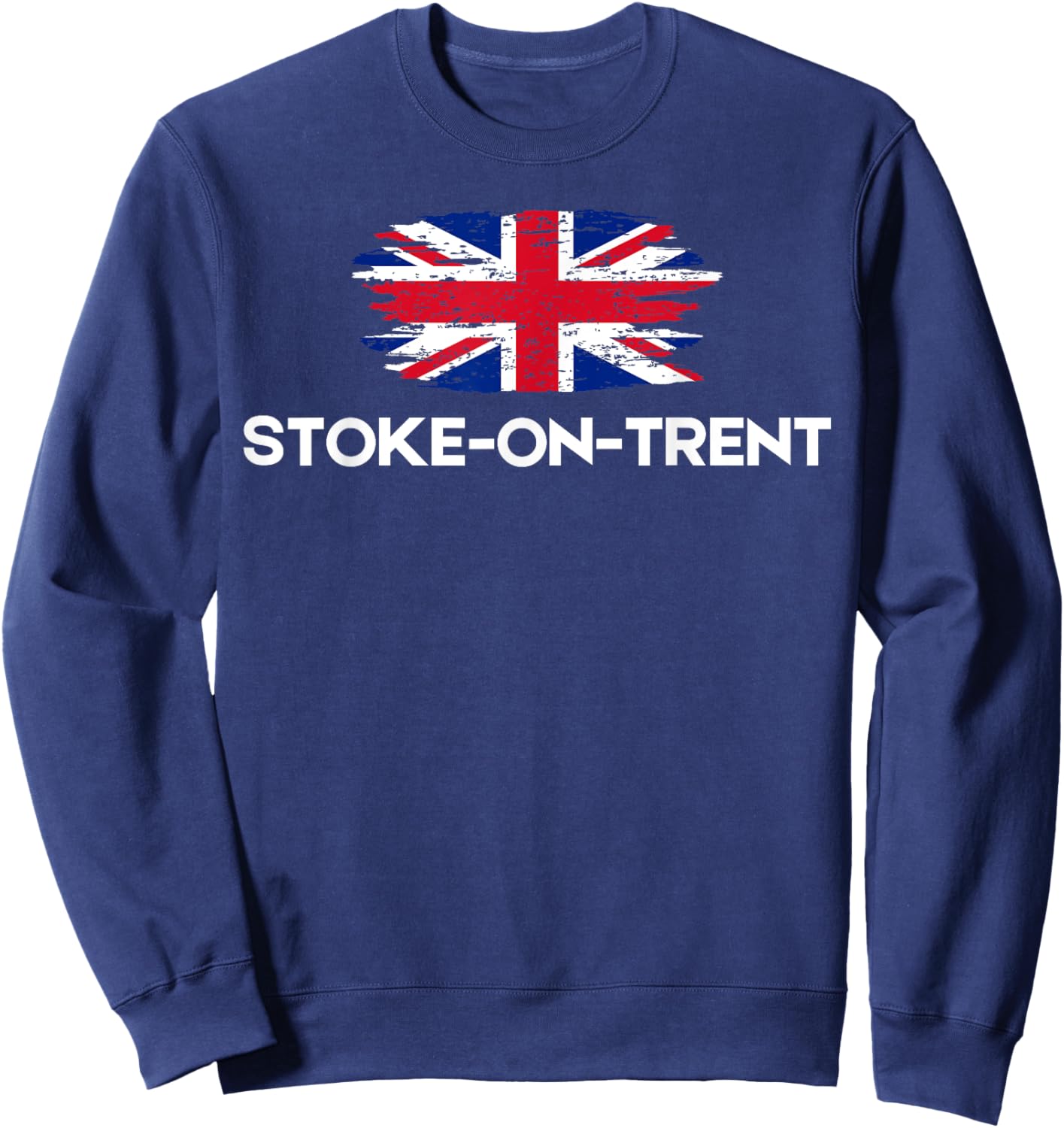 Stoke-on-Trent UK City Women Men United Kingdom Town England Sweatshirt - Sweatshirt | Navy