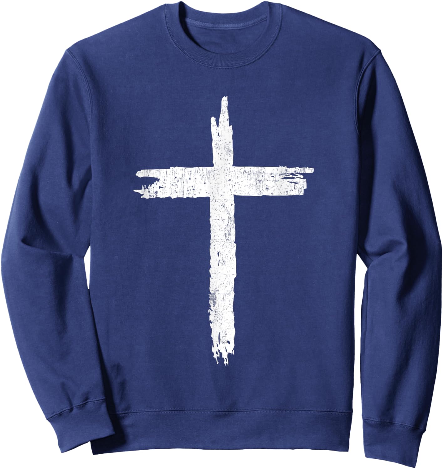 Christian Cross Christians Jesus Christ Cross Sweatshirt - Sweatshirt | Navy
