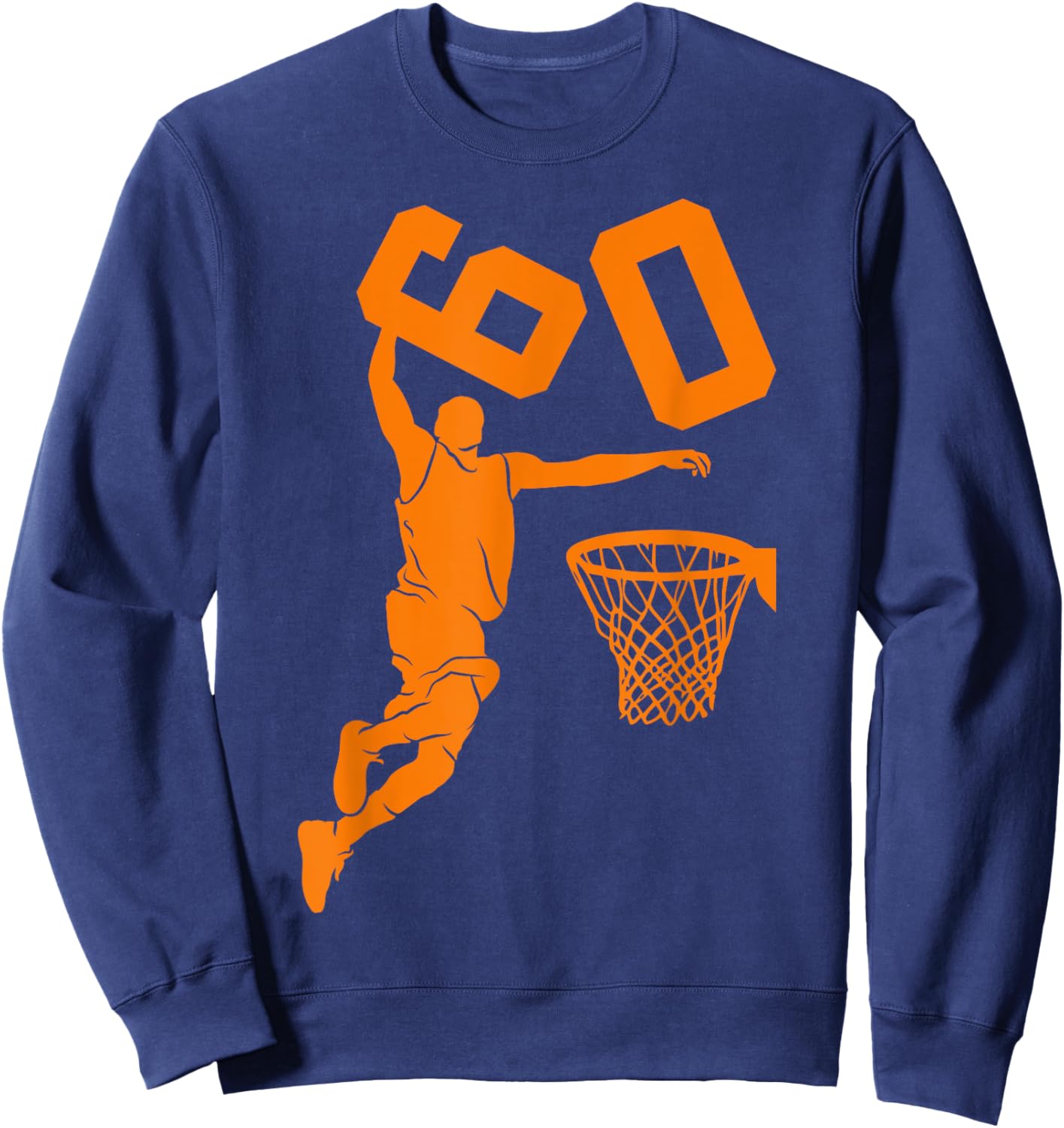 60 Years Basketball 60th Birthday Sweatshirt - Sweatshirt | Navy