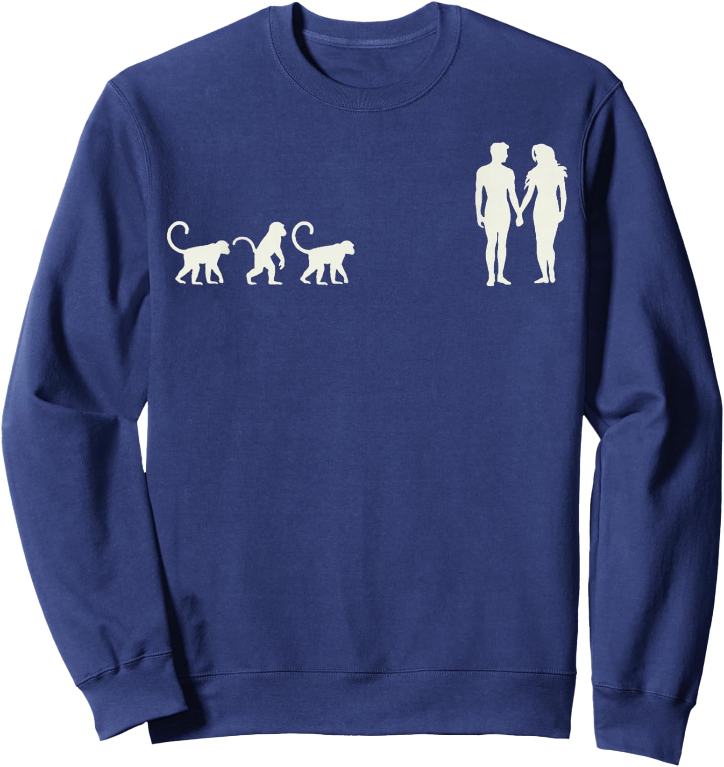 God Created Them Male and Female Sweatshirt - Sweatshirt | Navy
