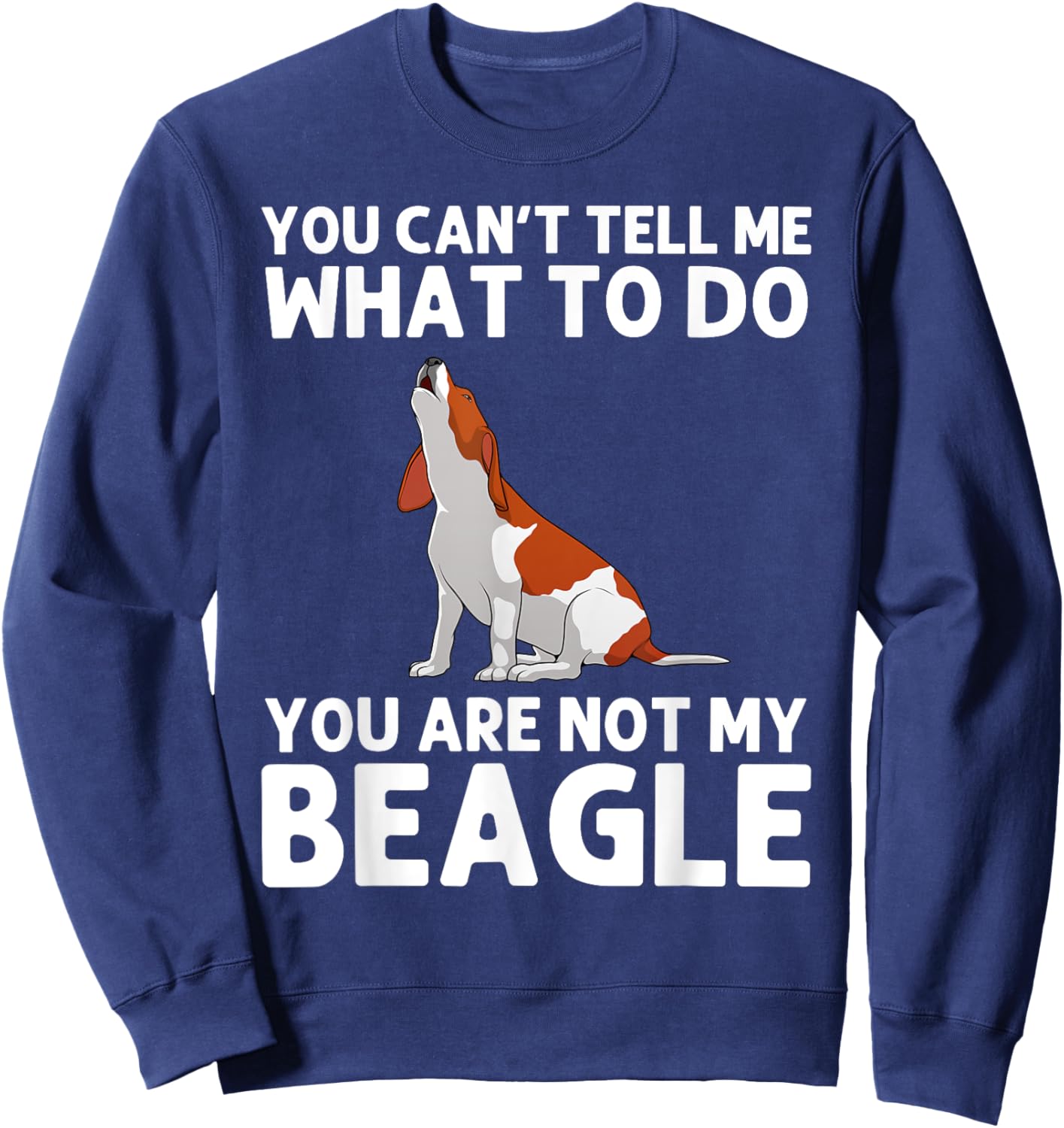 Funny Beagle Design Women Hound Beagle Dog Lovers Sweatshirt - Sweatshirt | Navy