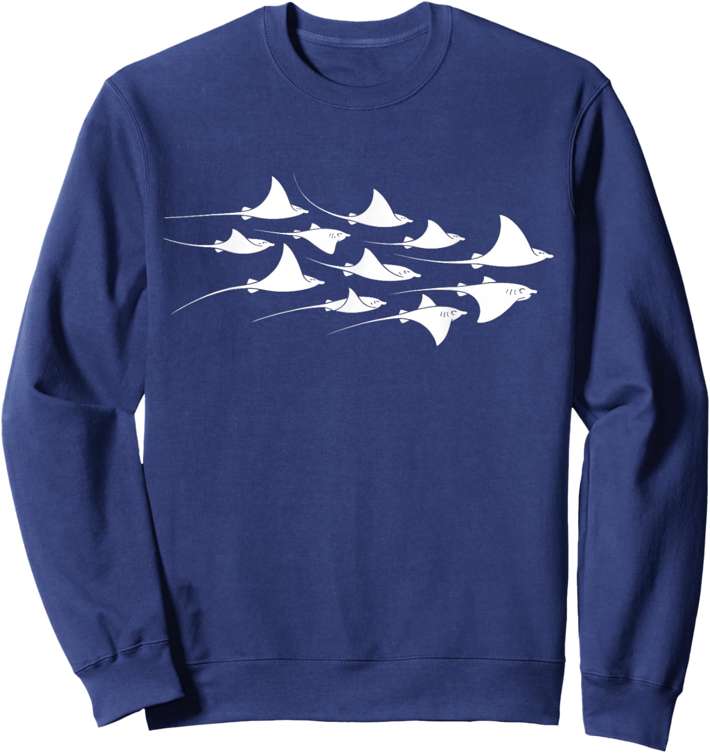 Manta Ray Devil Ray Flying Rays Stingray Manta Ray Diver Sweatshirt - Sweatshirt | Navy