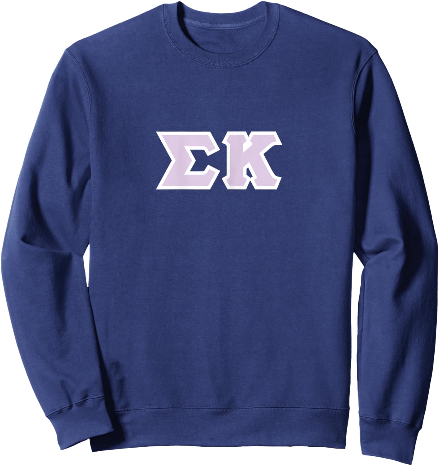 Sigma Kappa Officially Licensed Purple and White Lettered Sweatshirt - Sweatshirt | Navy