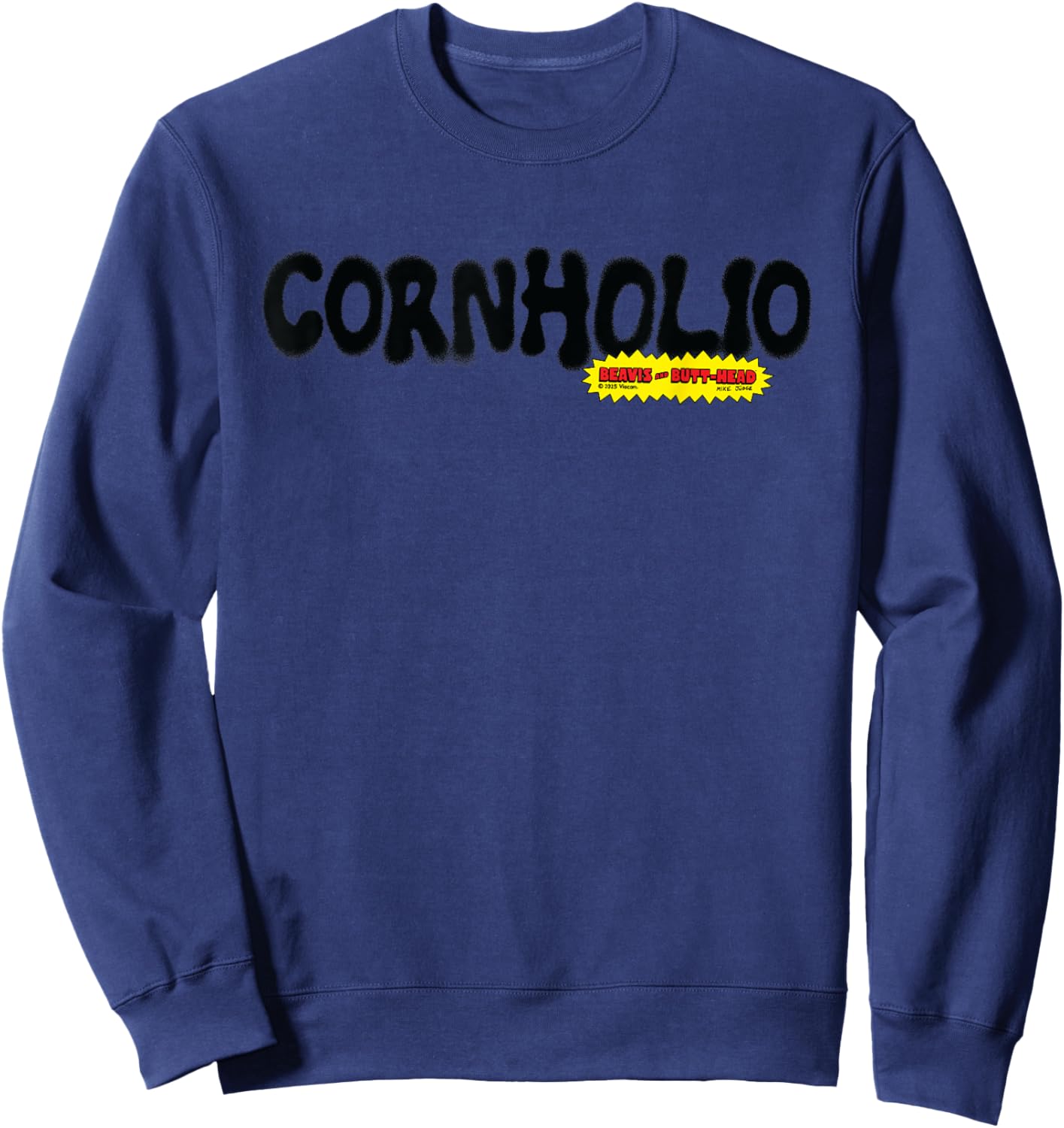 Beavis & Butt-Head Cornholio Graffiti Sweatshirt - Sweatshirt | Navy