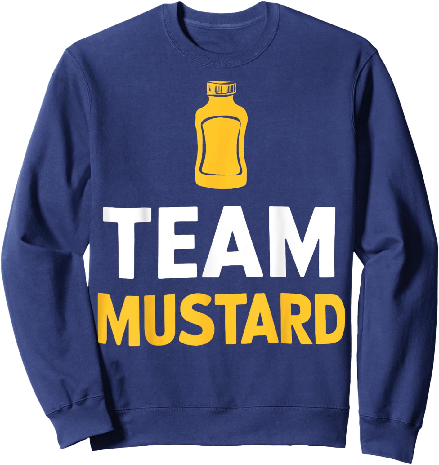 Mustard Yellow Mustard Team Mustard Sweatshirt - Sweatshirt | Navy