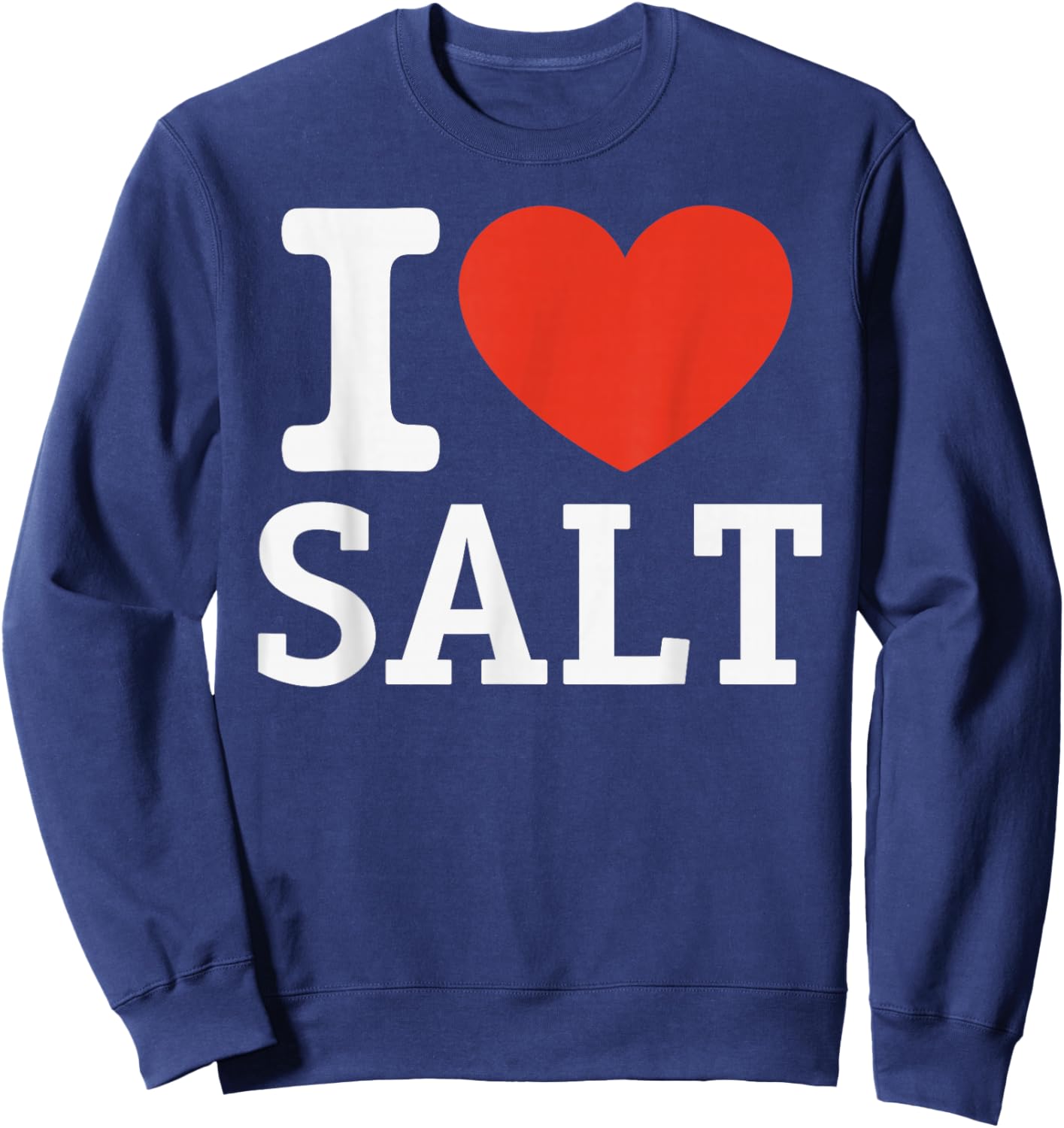 I Love Salt City Heart Graphic Souvenir Travel Sweatshirt - Sweatshirt | Navy