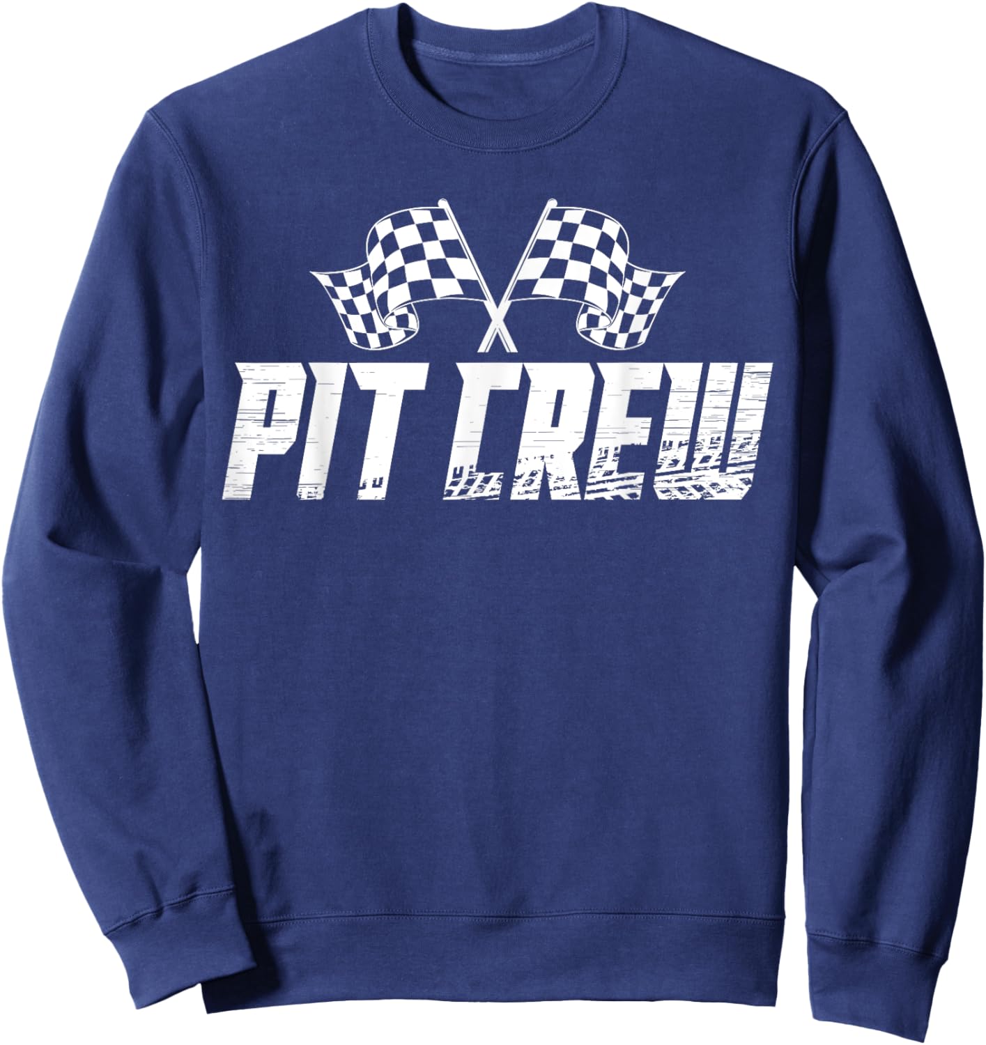 Pit Crew Family Racing Birthday Race Car Sweatshirt - Sweatshirt | Navy