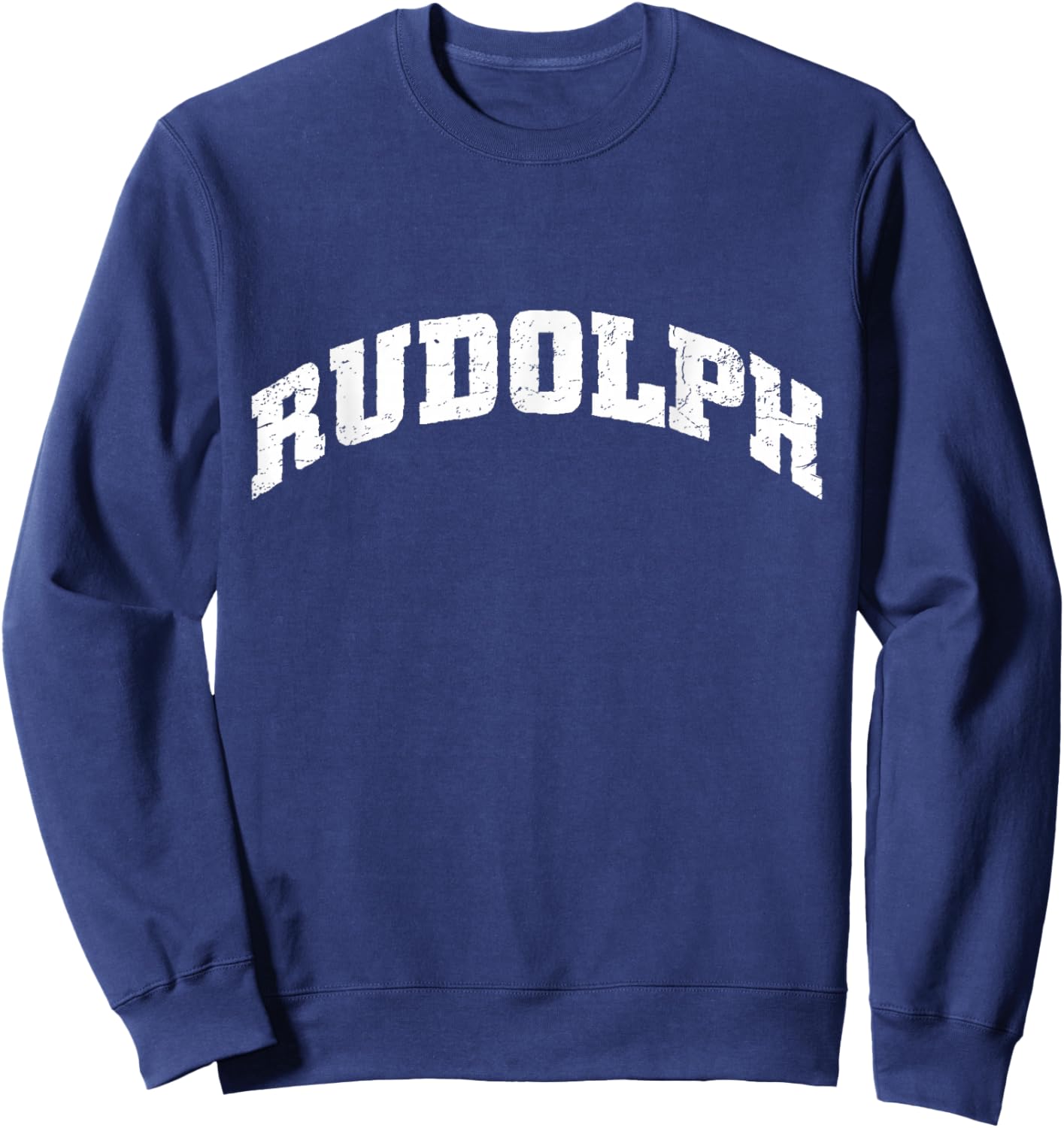 Rudolph Holiday Christmas Design Sweatshirt - Sweatshirt | Navy