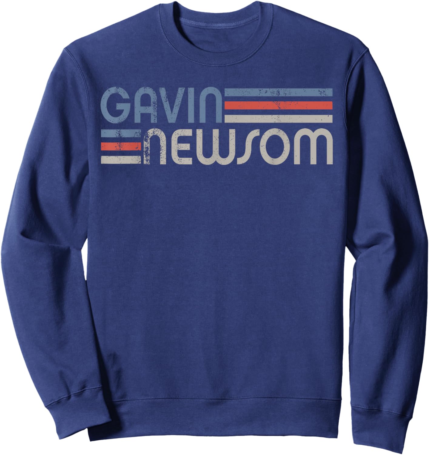 Vintage Gavin Newsom 2028, Newsom For President 2028 Sweatshirt - Sweatshirt | Navy
