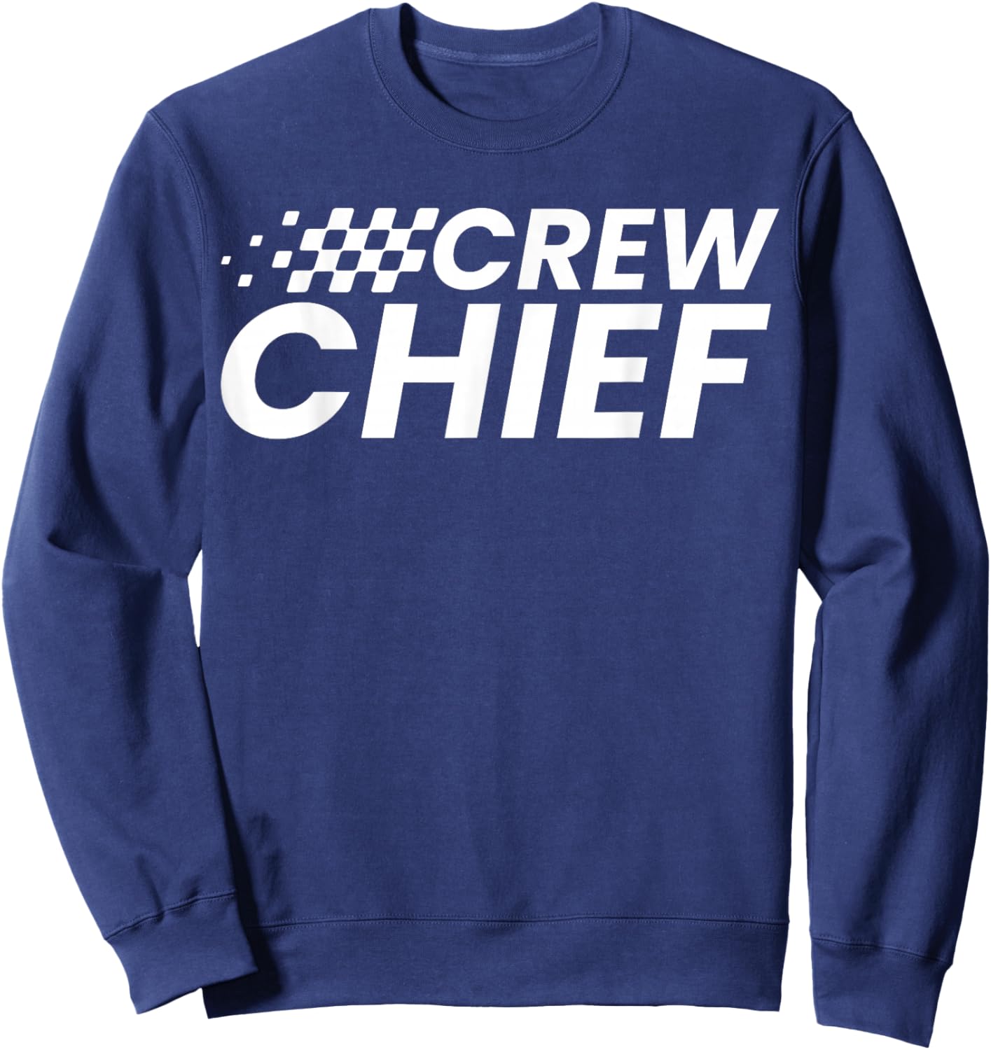 Crew Chief Pit Crew Racing Team Racer Car Sweatshirt - Sweatshirt | Navy