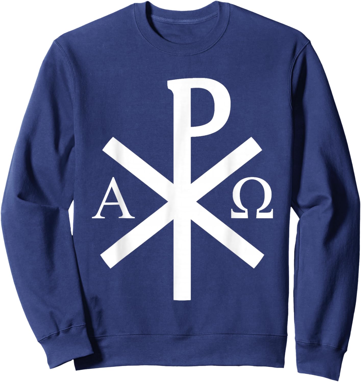 La Croix Chi-Rho - Symbole De Jésus-Christ - v2 Sweatshirt - Sweatshirt | Navy