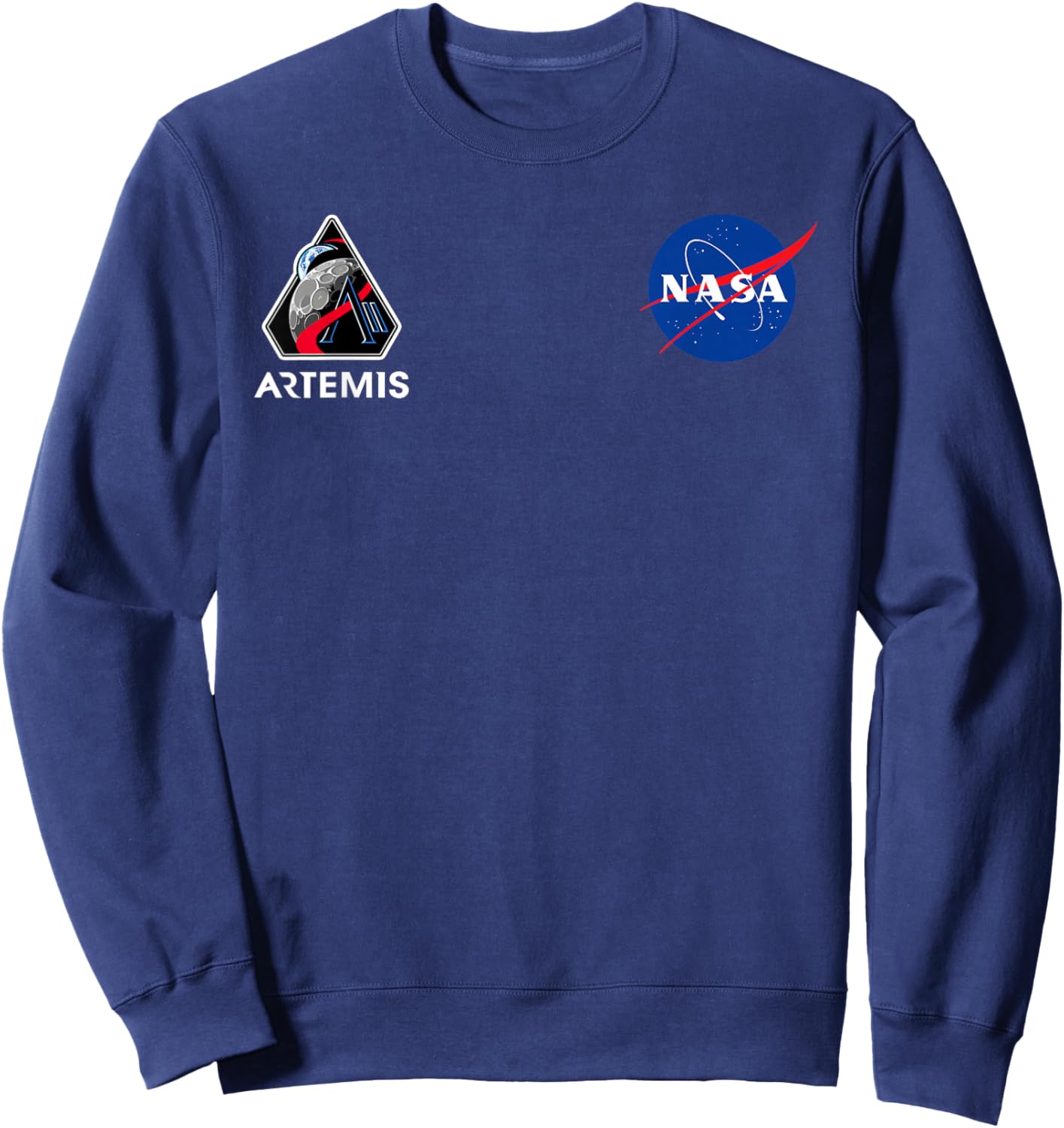 NASA Artemis II Mission Insignia Meatball Logo Sweatshirt - Sweatshirt | Navy