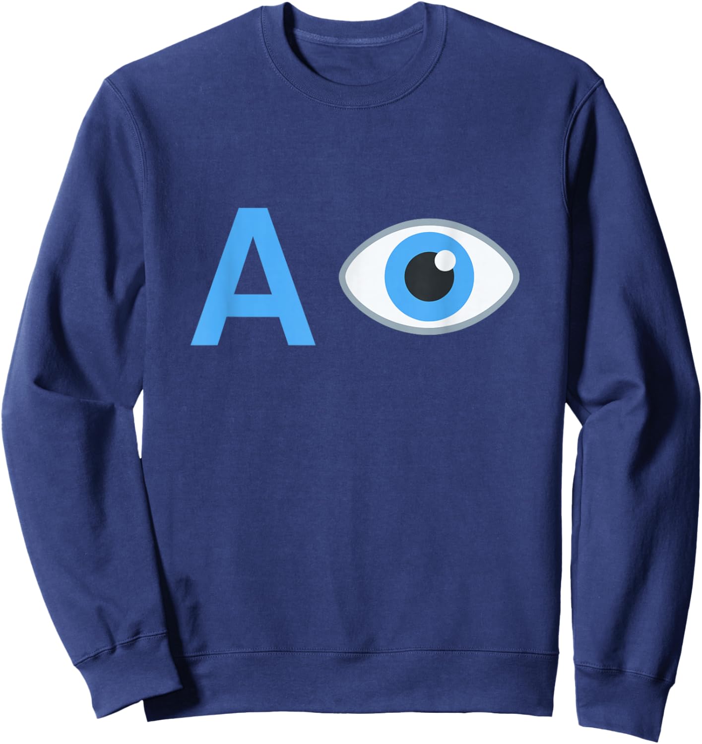 Easy Halloween Costume Shirt AI A Eye Costume AI Costume Sweatshirt - Sweatshirt | Navy
