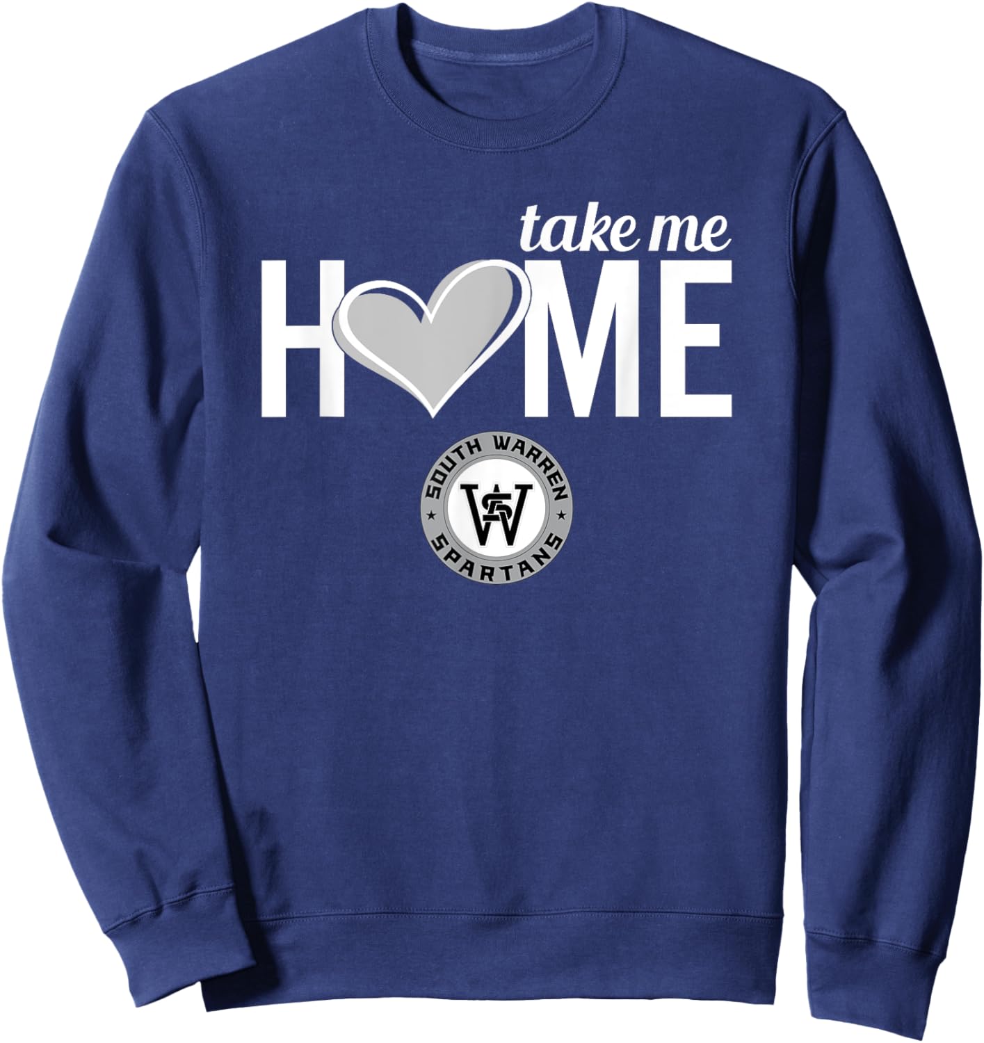 South Warren Spartans Logo Take Me Home HS Sweatshirt - Sweatshirt | Navy