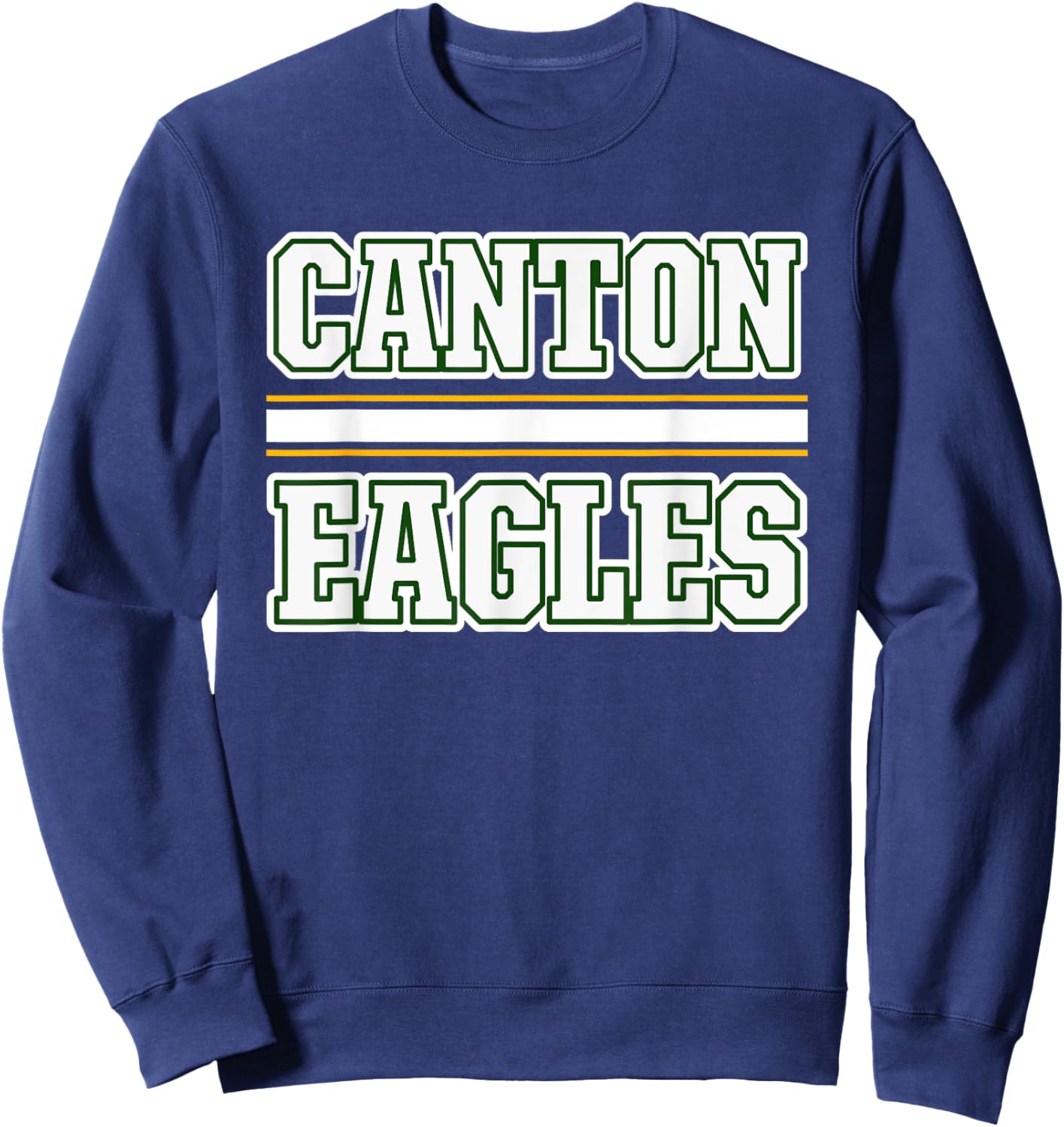 Canton Eagles Horizontal Stripes Sweatshirt - Sweatshirt | Navy