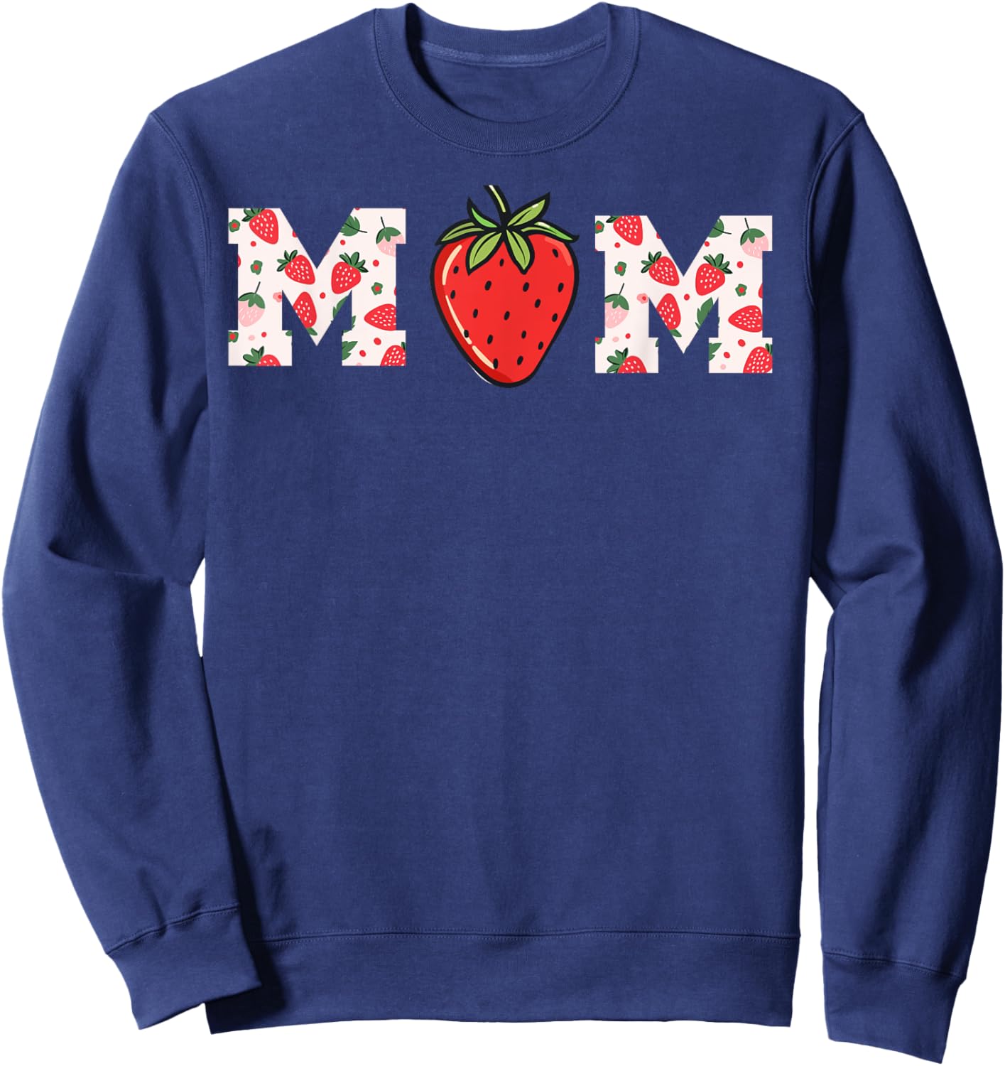 Strawberry mom Sweatshirt - Sweatshirt | Navy