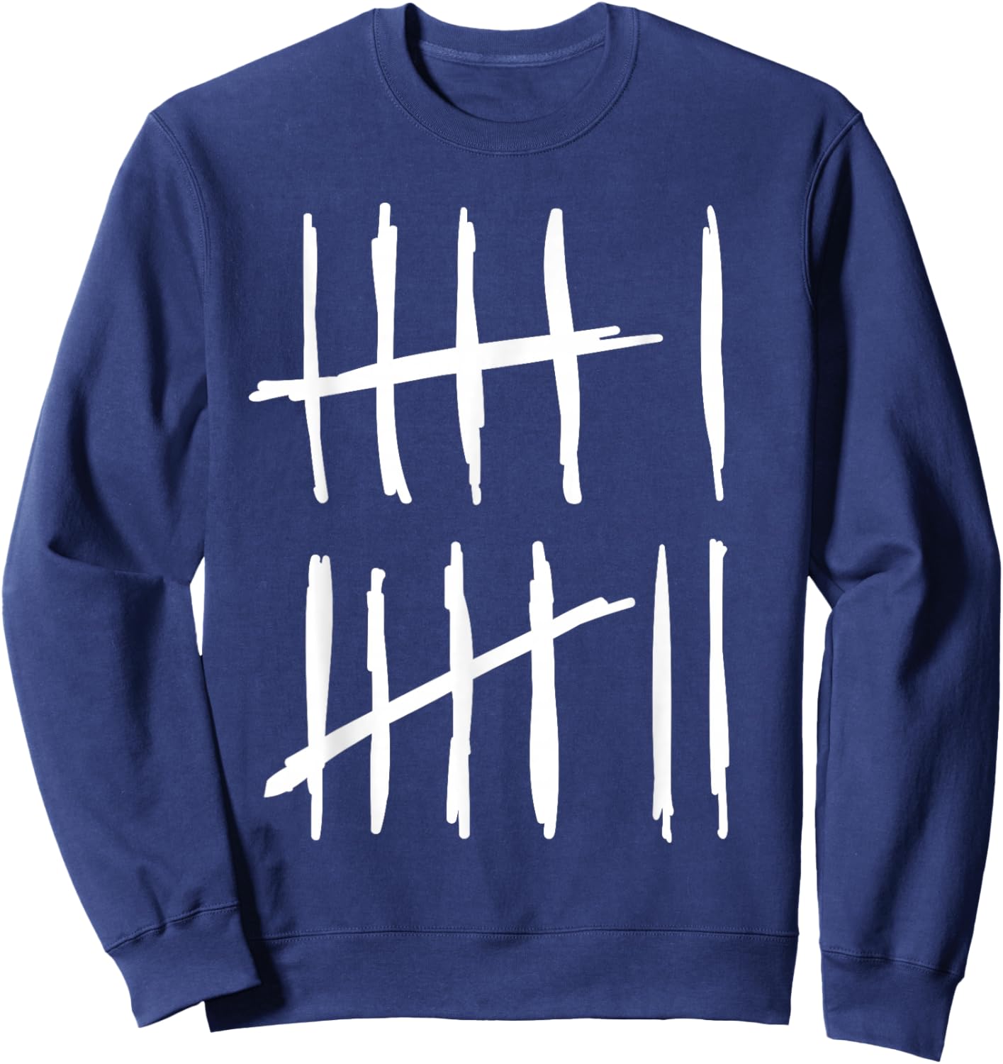 Six Sept 6 7 Tally Marks 67 Meme 6-7 Numbers Funny School Sweatshirt - Sweatshirt | Navy