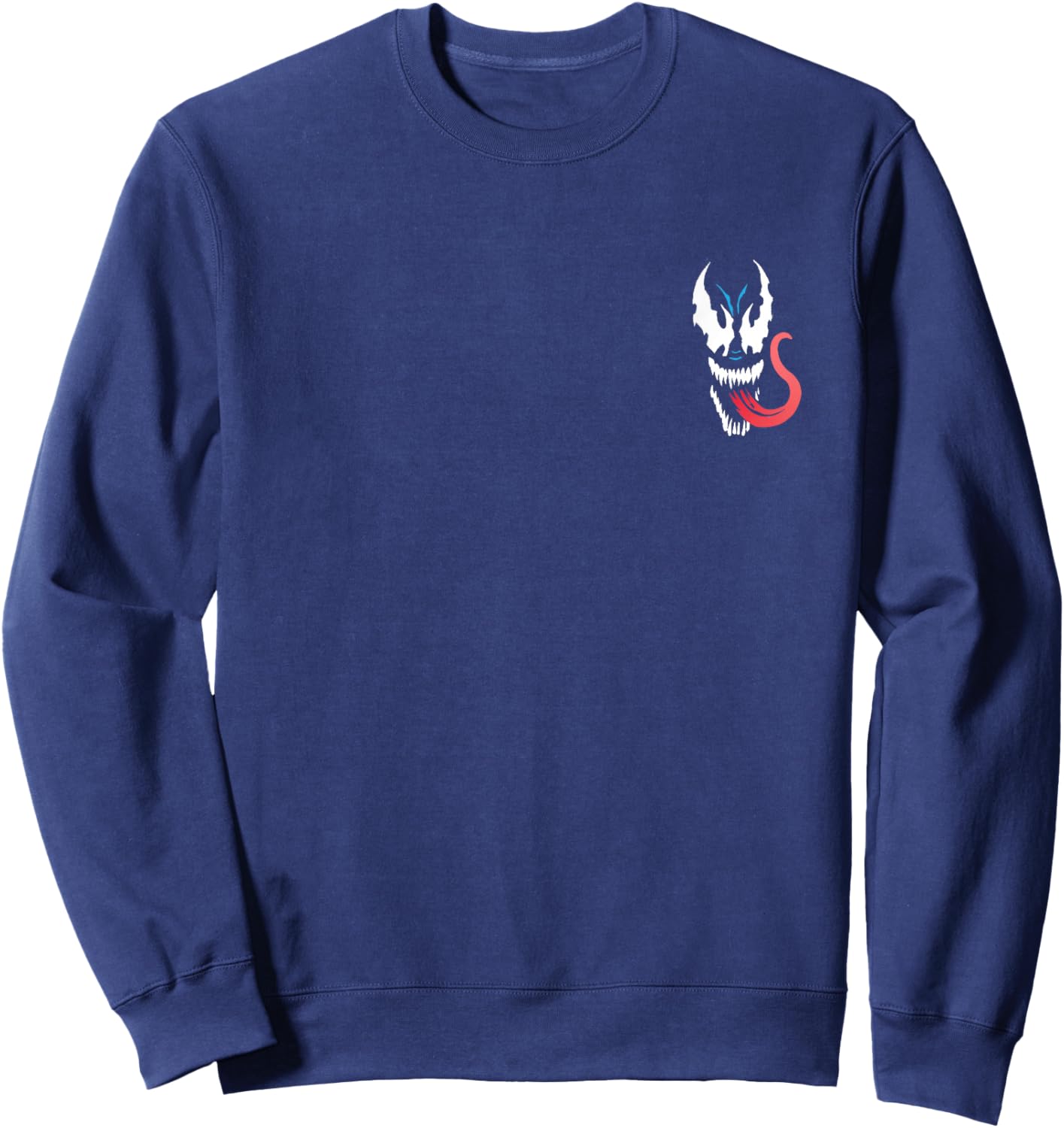 Venom - Oversized Retro Graphic Sweatshirt - Sweatshirt | Navy