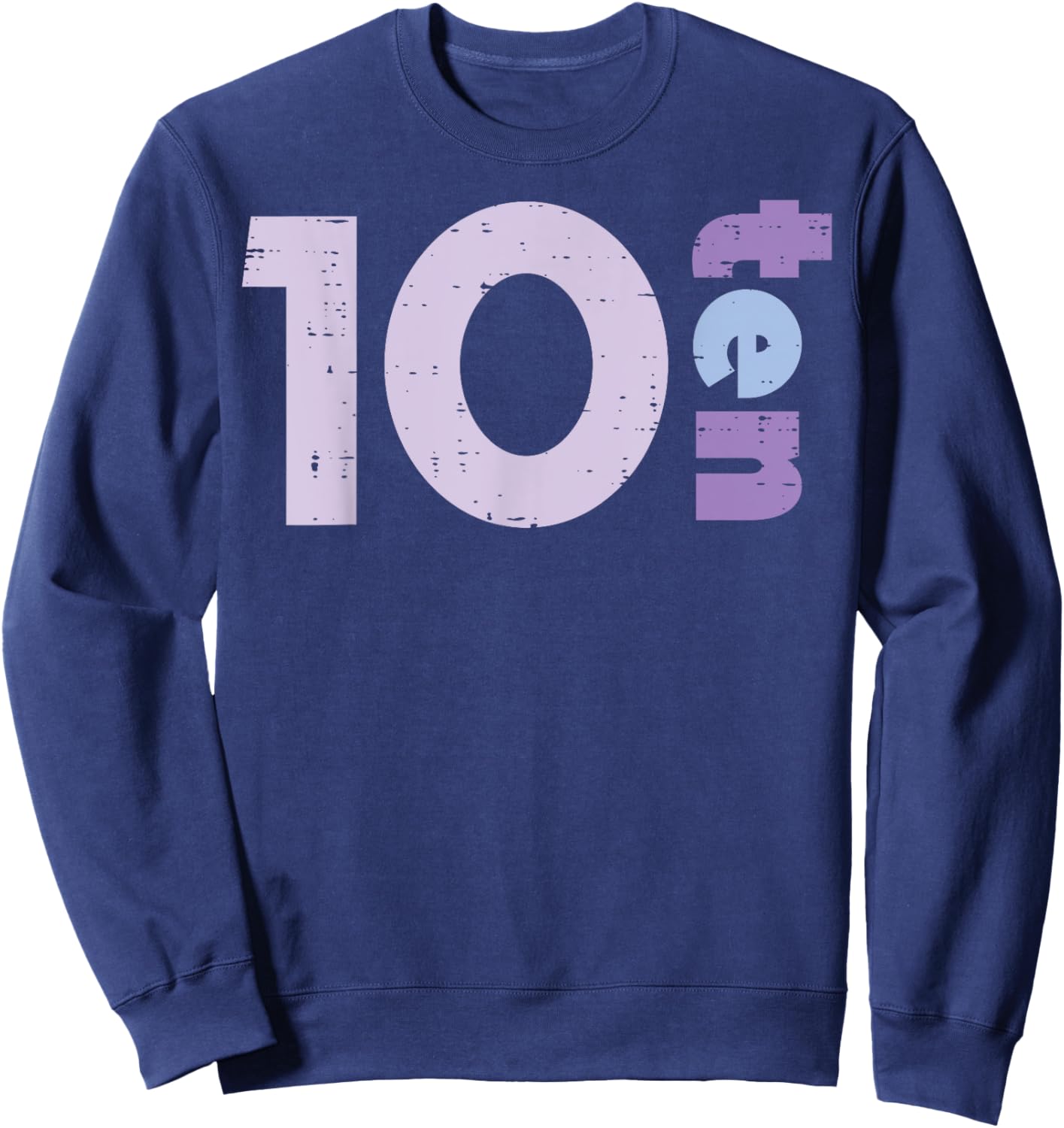 10th Birthday 10 Ten Years Old Tenth Bday Girls Boys Kids Sweatshirt - Sweatshirt | Navy