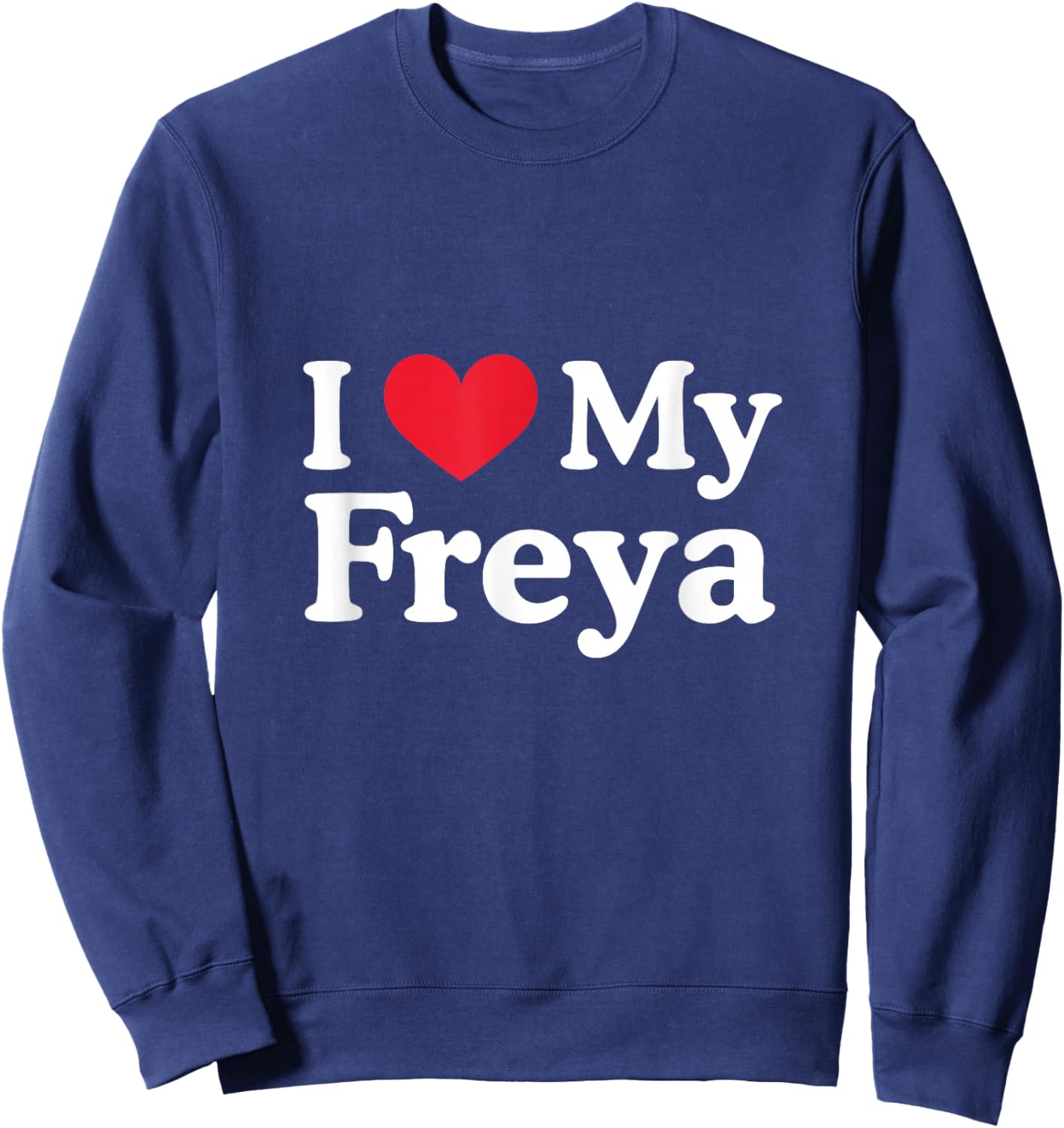 J'aime Mon cœur Freya Freya Love Freya Sweatshirt - Sweatshirt | Navy