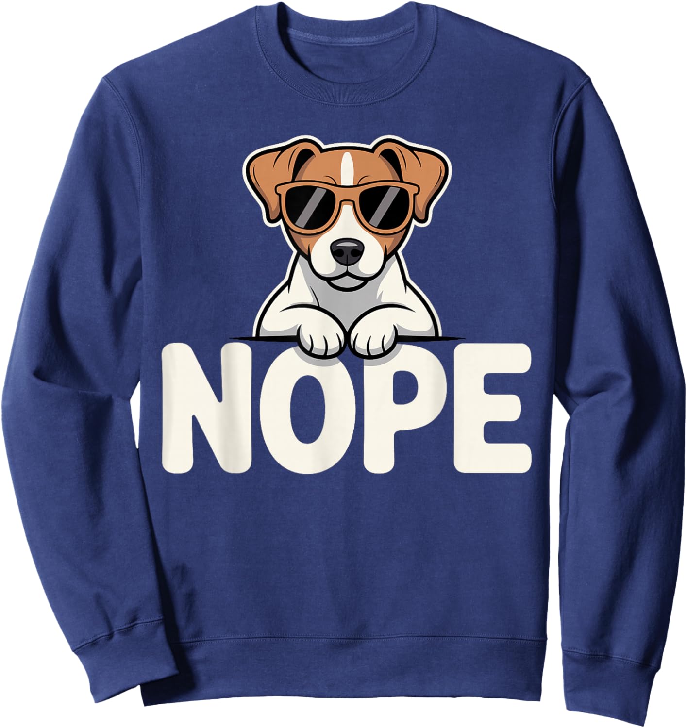 Funny Jack Russell Terrier Design Women Jack Russell Sweatshirt - Sweatshirt | Navy