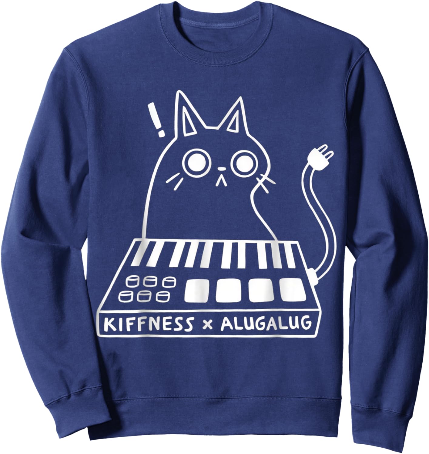 Cat Kiffness X Alugalug Men Women Sweatshirt - Sweatshirt | Navy