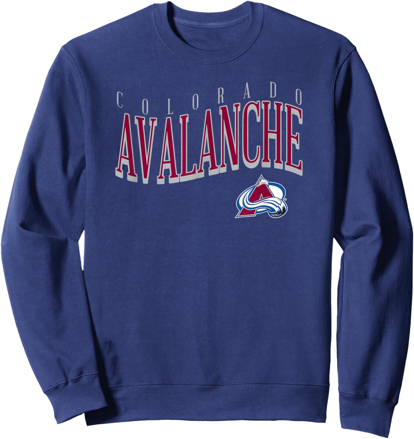 Colorado Avalanche Wave Navy Blue NHL Officially Licensed Sweatshirt - Sweatshirt | Navy