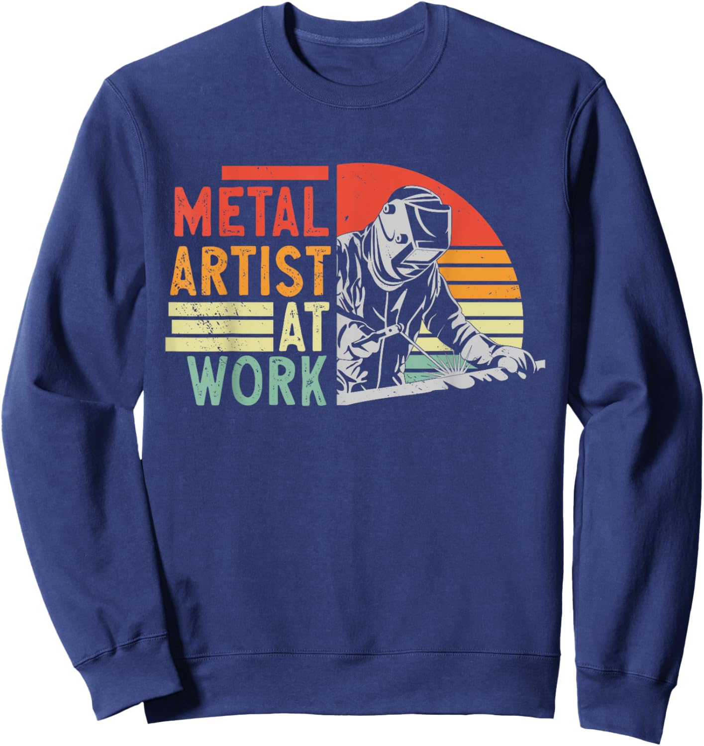 Welder Welding Metal Worker Sweatshirt - Sweatshirt | Navy