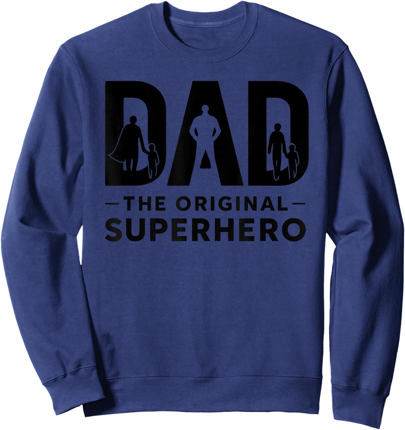 Superdad Papa Super-héros drôle Sweatshirt - Sweatshirt | Navy