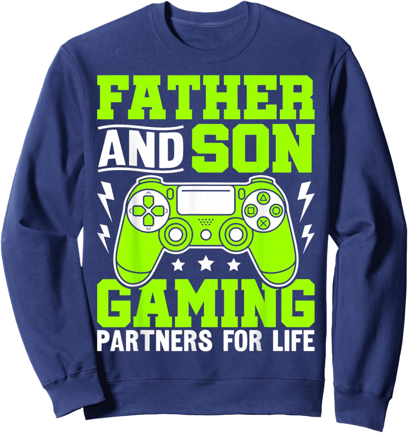Father and Son Gaming Partners for Life Sweatshirt - Sweatshirt | Navy