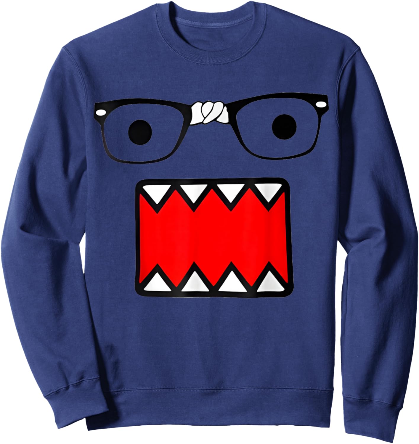 Broken Glass Emo Scence Sweatshirt - Sweatshirt | Navy