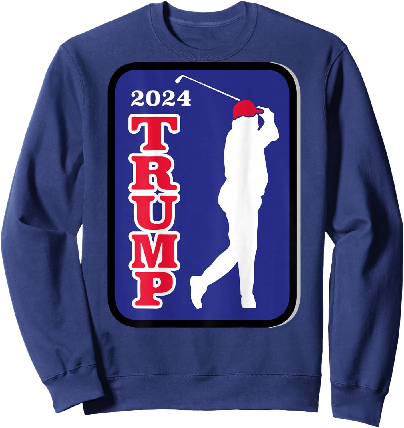 Trump 2024 Golf (on back) Sweatshirt - Sweatshirt | Navy