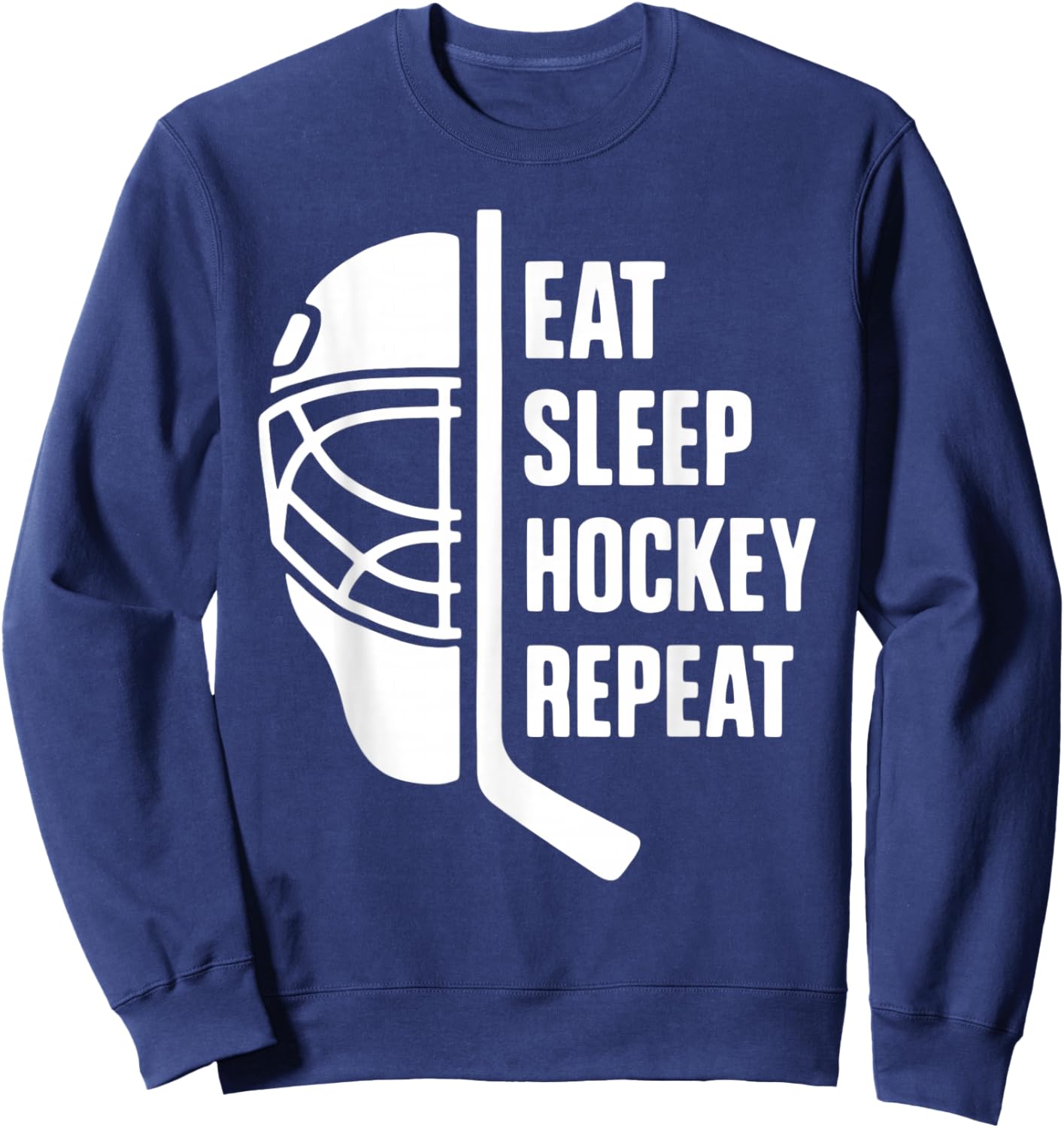 Hockey Player Funny for Kids Teens Adults Hockey Lovers Sweatshirt - Sweatshirt | Navy