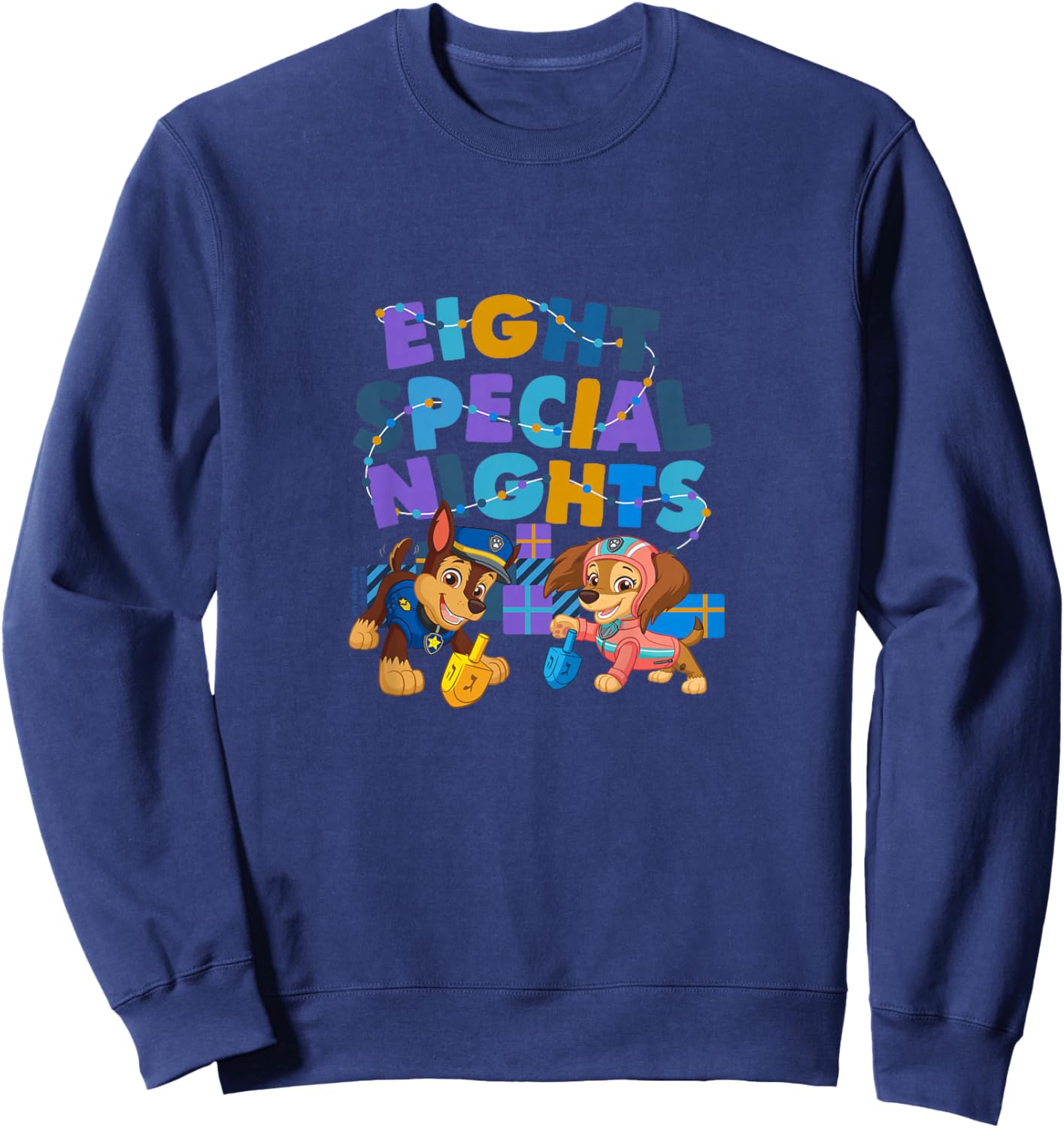 PAW Patrol Hanukkah Eight Special Nights Chase & Liberty Sweatshirt - Sweatshirt | Navy