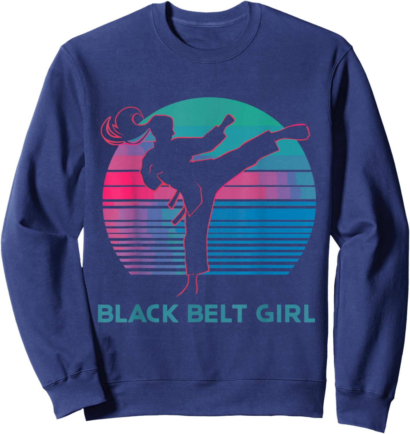 Black Belt Girl Sweatshirt - Sweatshirt | Navy