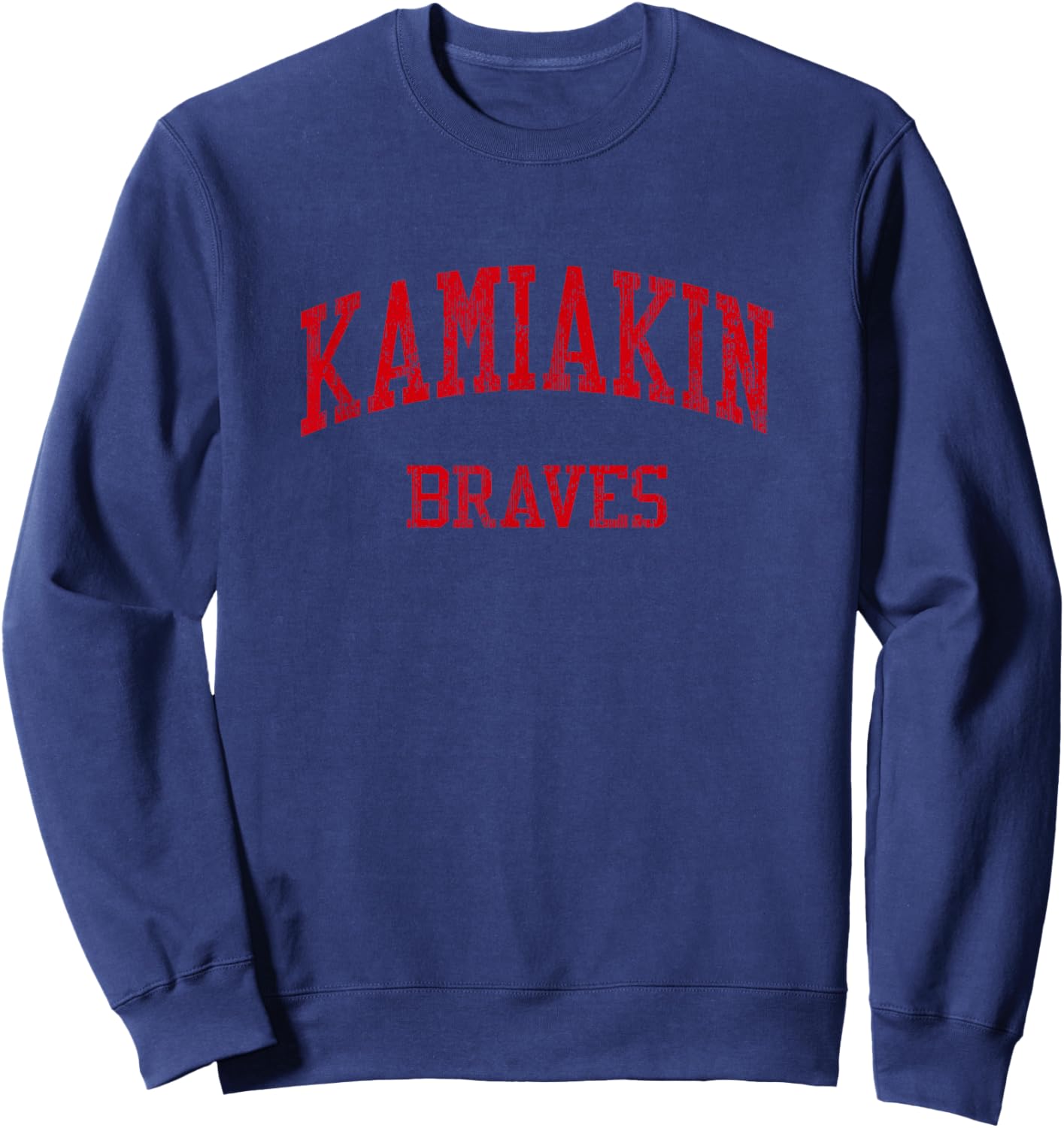 Kamiakin High School HS Kennewick WA Vintage Sports Sweatshirt - Sweatshirt | Navy